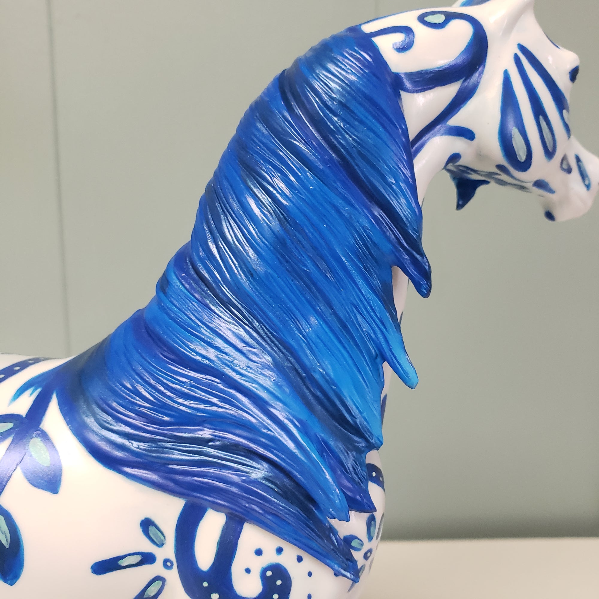 Delfi OOAK Blue Deco Custom Arabian By Kristen Cermele SAMPLE &amp; OOAK SALE MARCH 2024 SS324