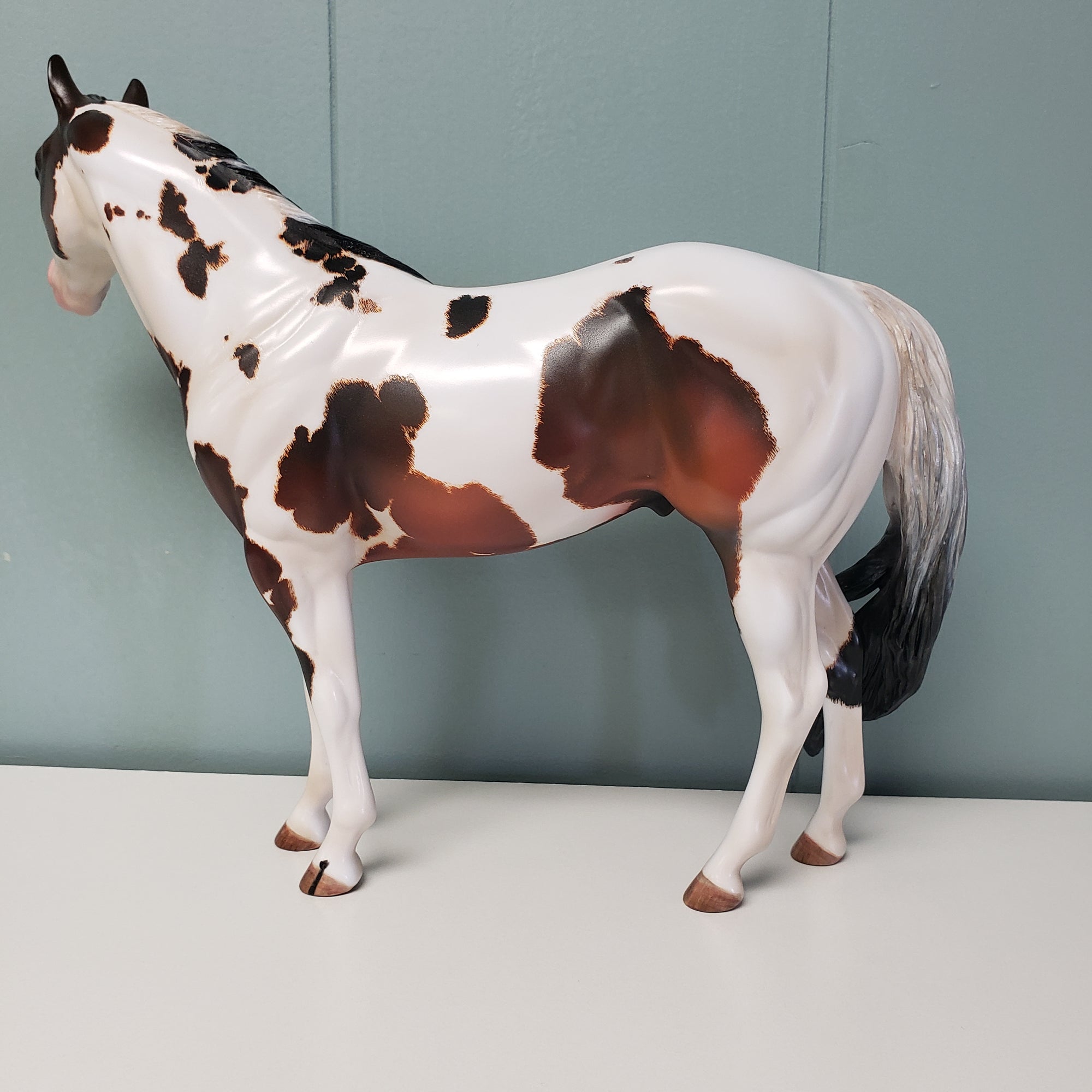 Pasque OOAK Bay Pinto Custom Ideal Stock Horse By Kristen Cermele SAMPLE &amp; OOAK SALE MARCH 2024 SS324