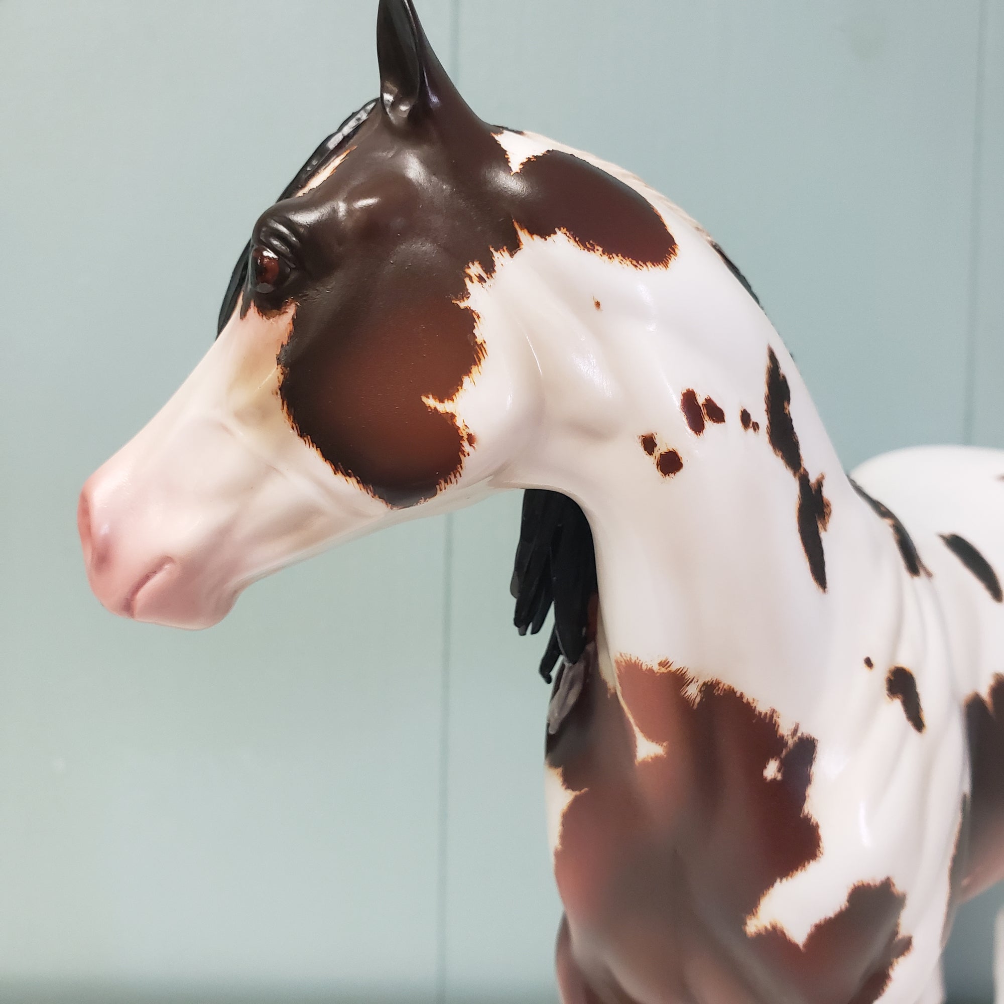 Pasque OOAK Bay Pinto Custom Ideal Stock Horse By Kristen Cermele SAMPLE &amp; OOAK SALE MARCH 2024 SS324