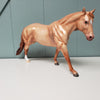 SAMPLE Best Foot Forward Golden Chestnut Champagne Custom Running Stock Horse by Ellen Robbins SS1024