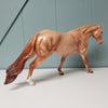 SAMPLE Best Foot Forward Golden Chestnut Champagne Custom Running Stock Horse by Ellen Robbins SS1024