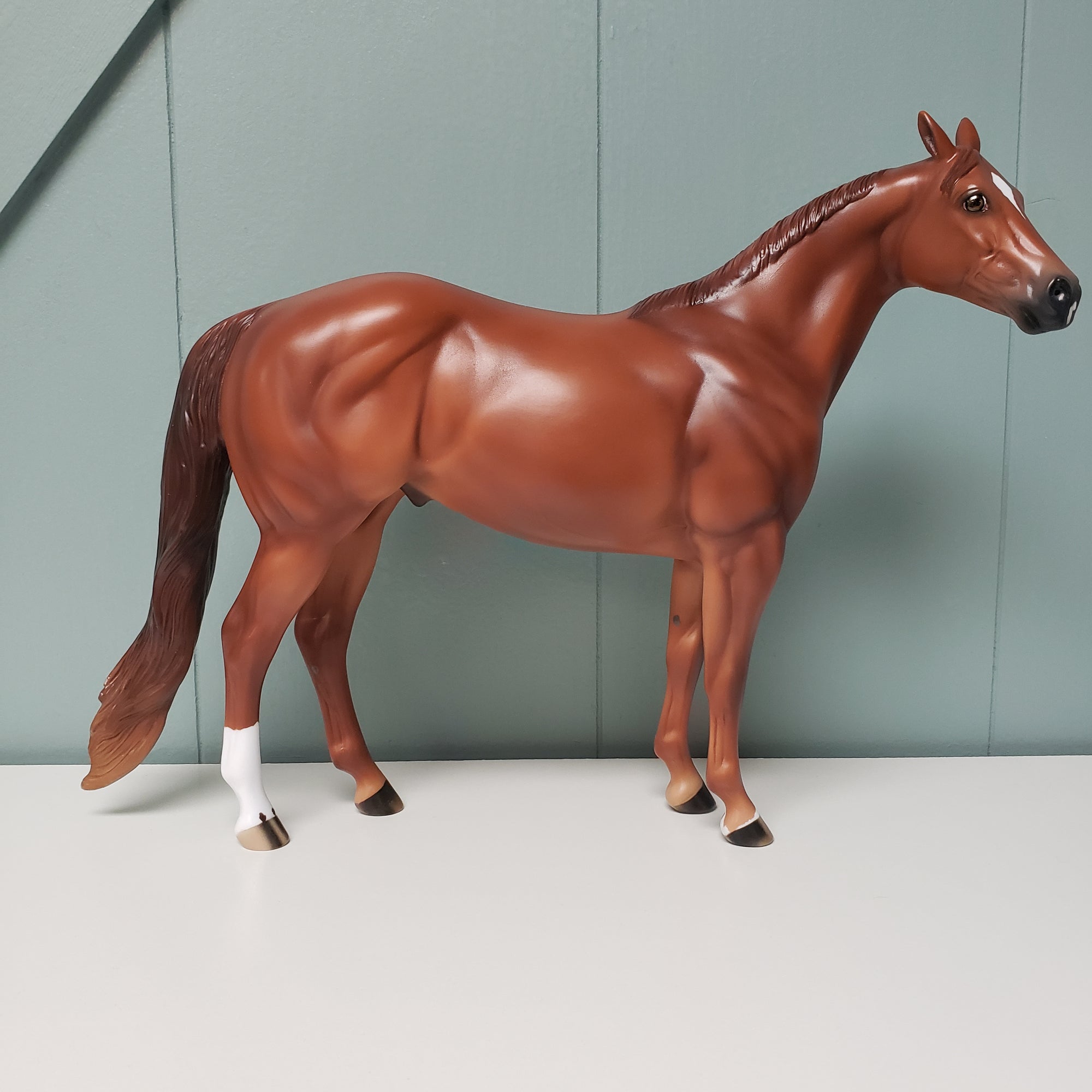 Dock Holiday LE-30 SHCF Guest Horse Portrait Run - Custom Red Dun ISH By Ellen Robbins  - SHCF24