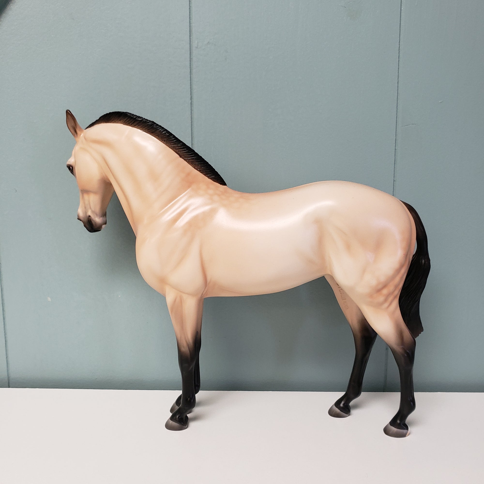 SAMPLE Metanoia Custom Dappled Buckskin Andalusian Mare By Ashley Palmer SS1024