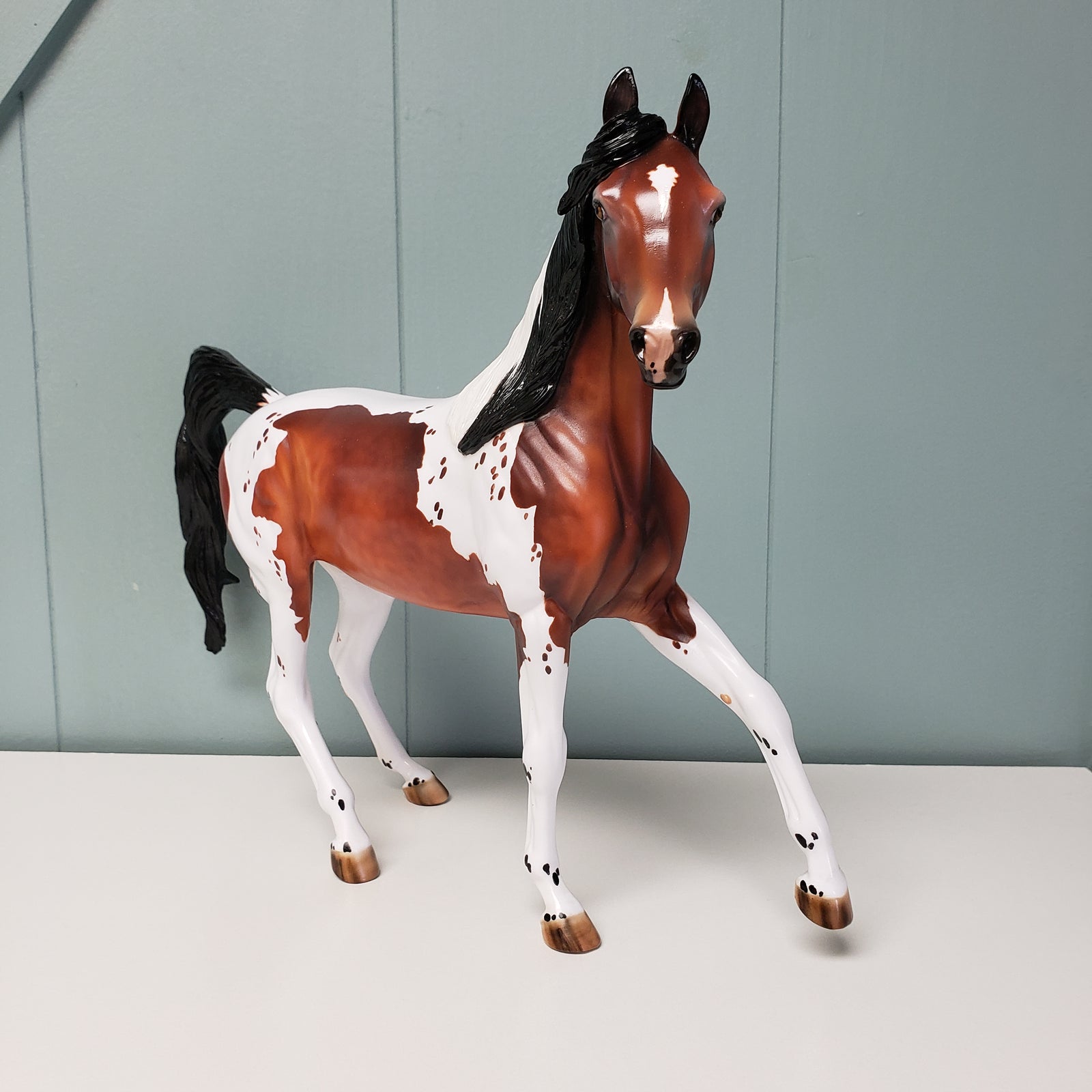 Donation to Happy Kamper Show Tracy Anne LE-15 Run Bay Tobiano with Cat Tracks Custom Arab Mare By Julie Keim