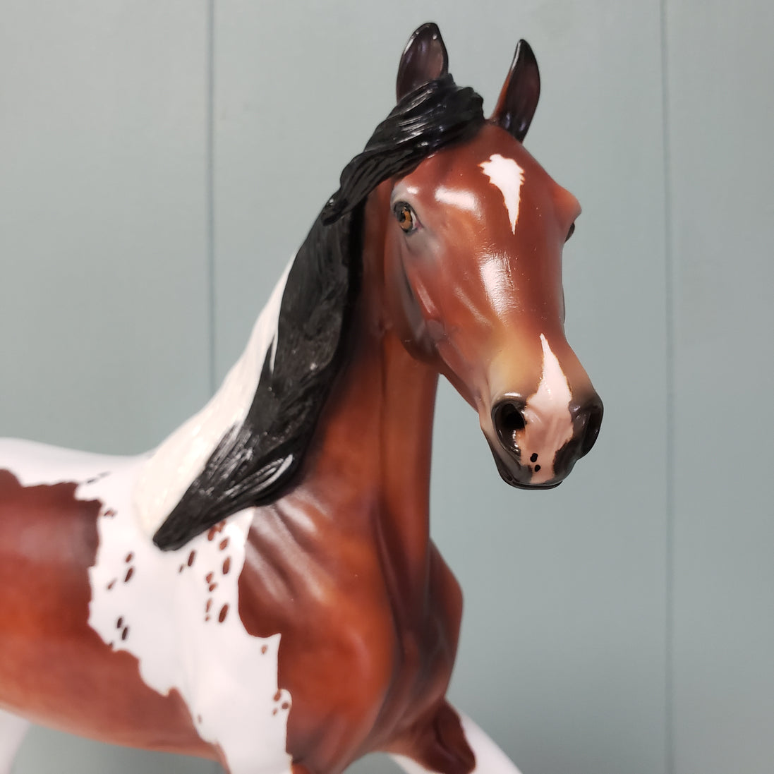 Donation to Happy Kamper Show Tracy Anne LE-15 Run Bay Tobiano with Cat Tracks Custom Arab Mare By Julie Keim