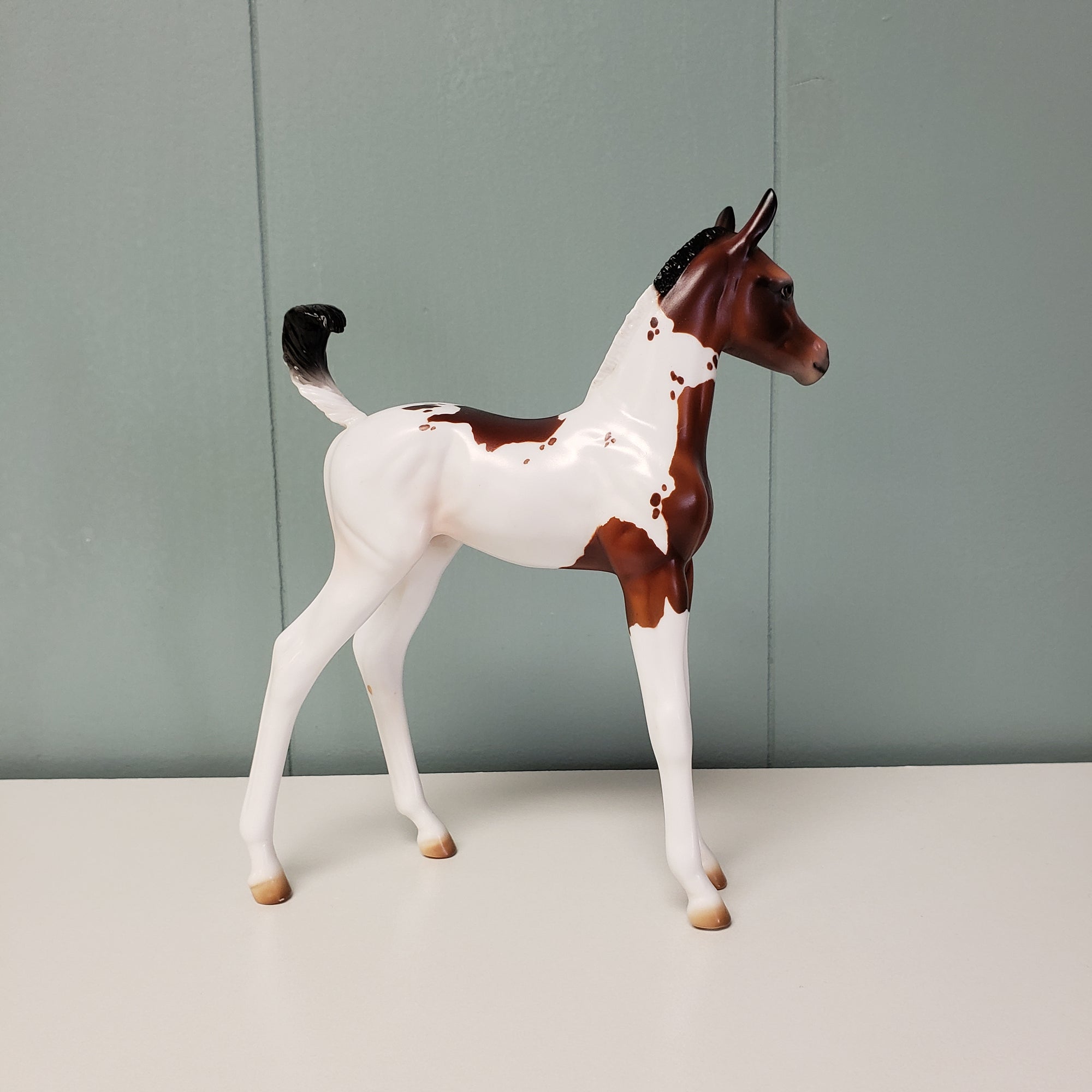 Flora LE-15 Run Bay Tobiano with Cat Tracks Custom Arab Foal By Julie Keim - SHCF24