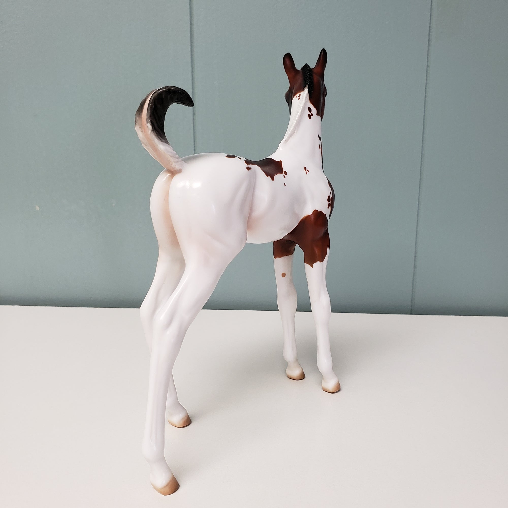 Flora LE-15 Run Bay Tobiano with Cat Tracks Custom Arab Foal By Julie Keim - SHCF24