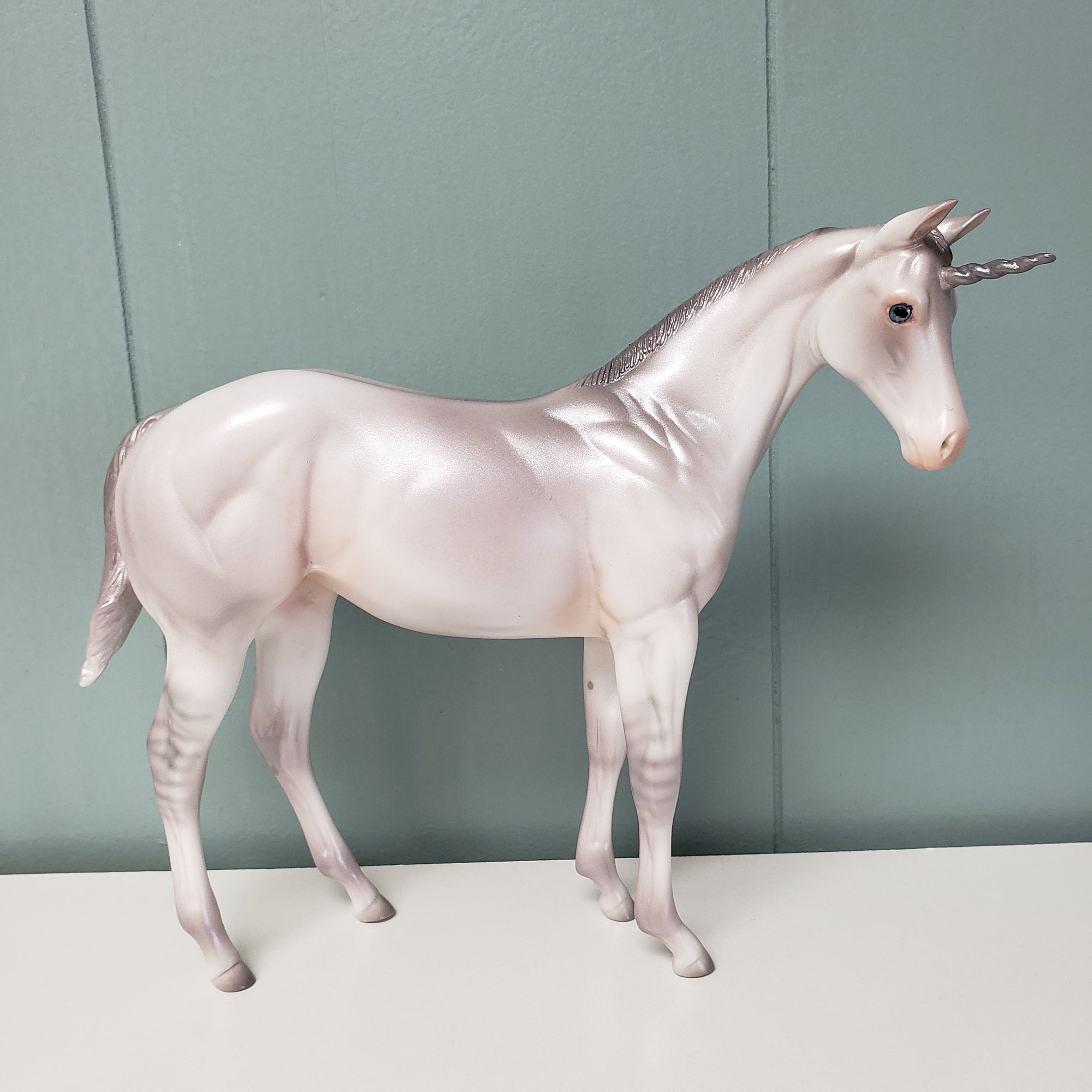 Gratitude:One LE-10 JUDGES MODEL Run Silver Deco Weanling Unicorn with Dun Factors  By Jess Hamill - SHCF24