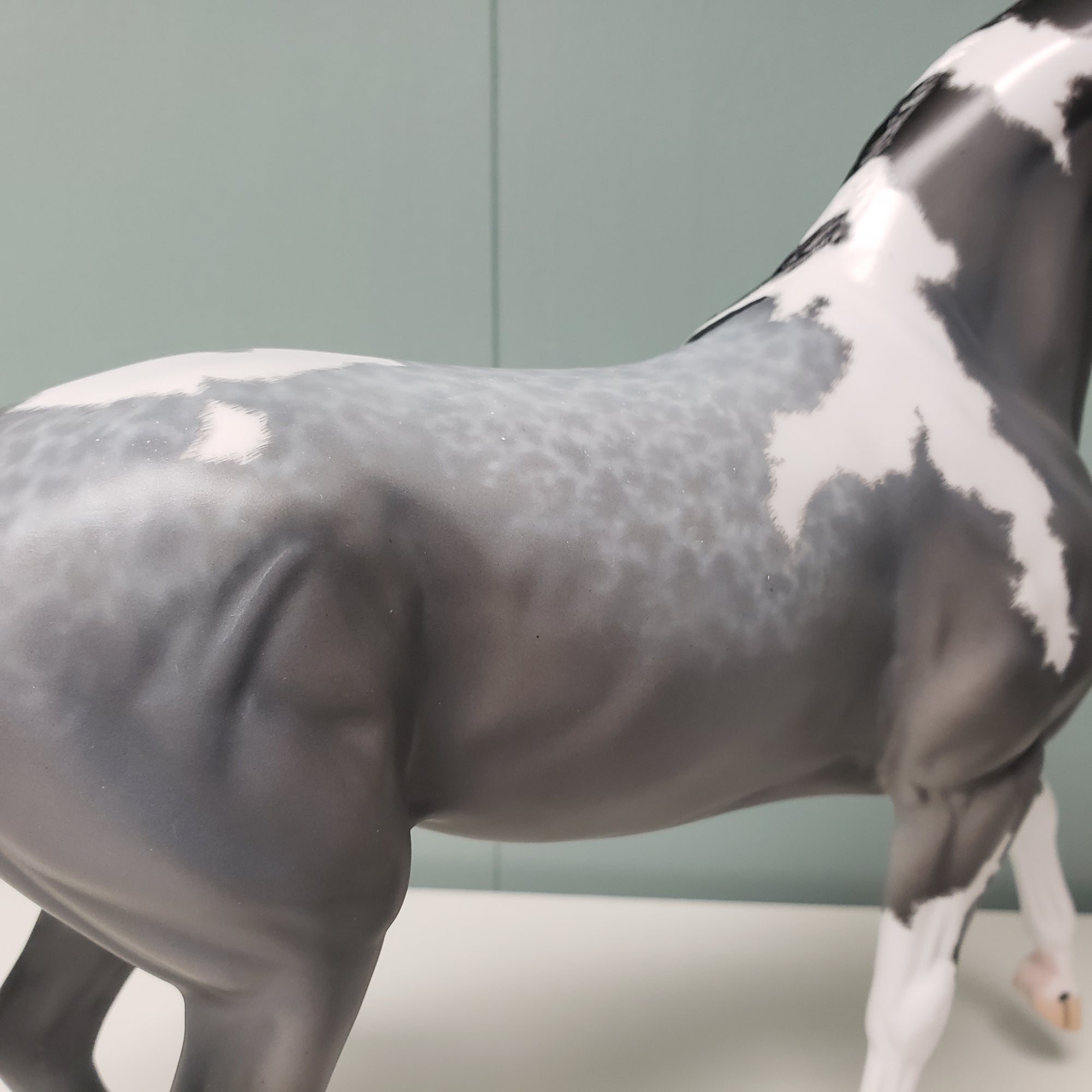 Radar Detected OOAK Loud Blue Roan Tobiano Custom Arab Mare By Ellen Robbins - Best Offers 3/26/24