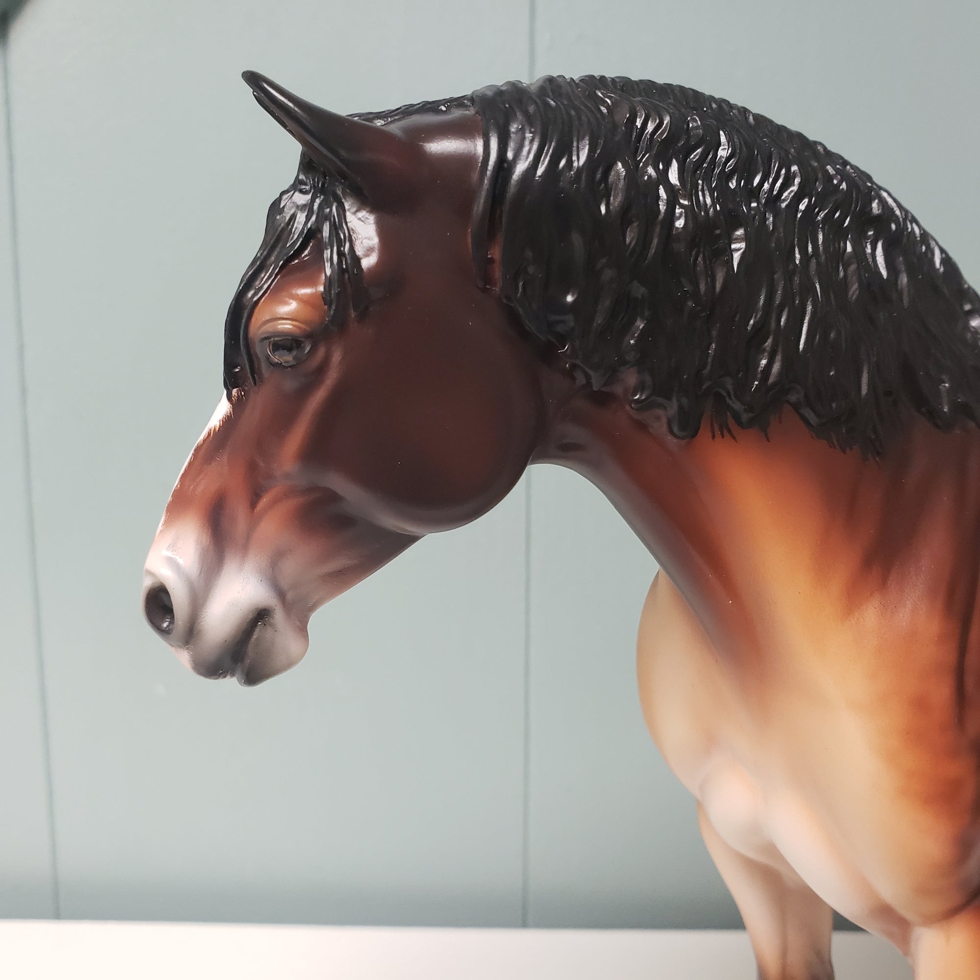 Sunspot OOAK Dappled Seal Bay Pangare Heavy Draft By Ellen Robbins - Best Offers 3/26/24