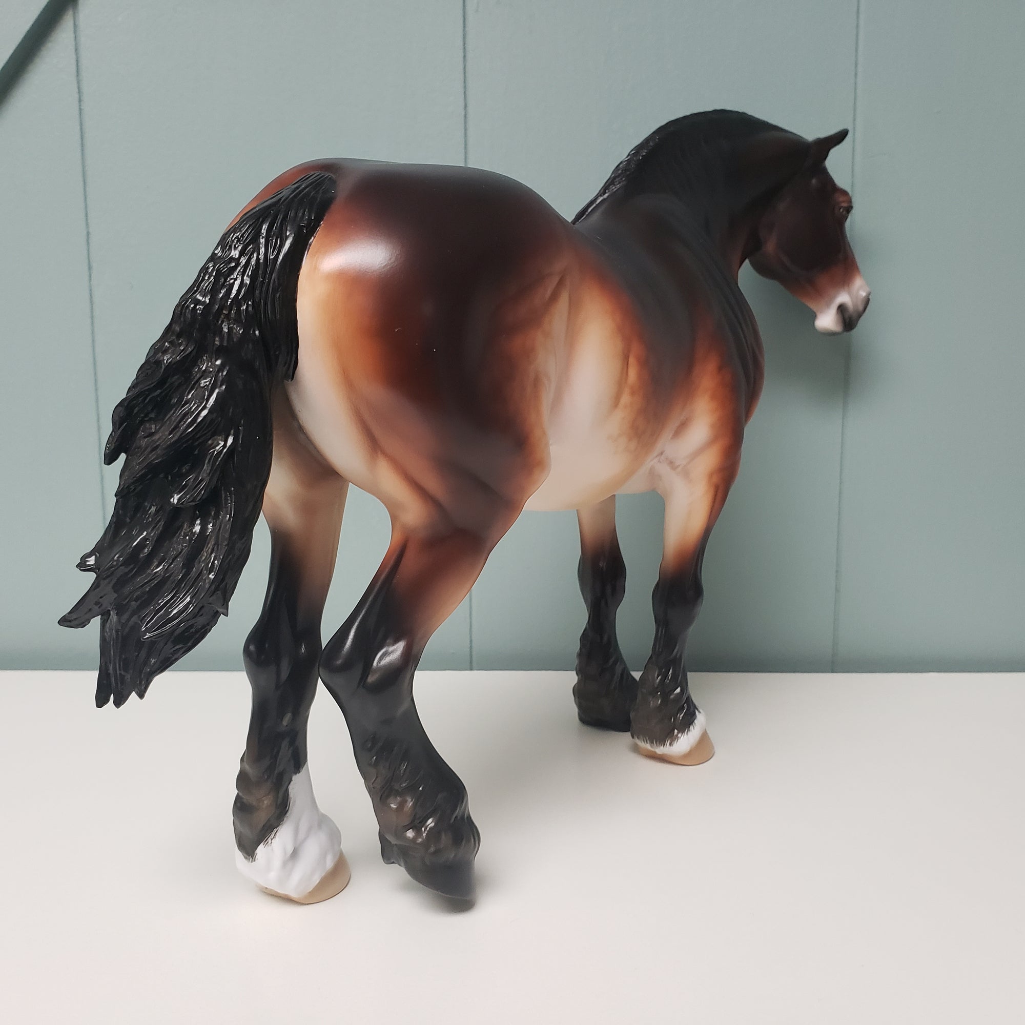 Sunspot OOAK Dappled Seal Bay Pangare Heavy Draft By Ellen Robbins - Best Offers 3/26/24