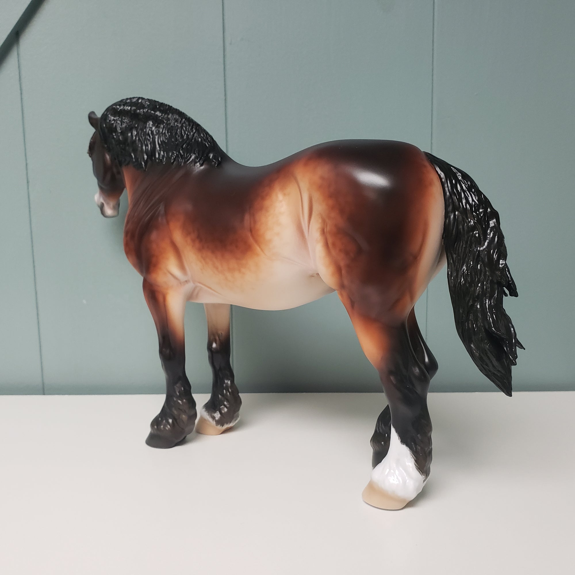 Sunspot OOAK Dappled Seal Bay Pangare Heavy Draft By Ellen Robbins - Best Offers 3/26/24