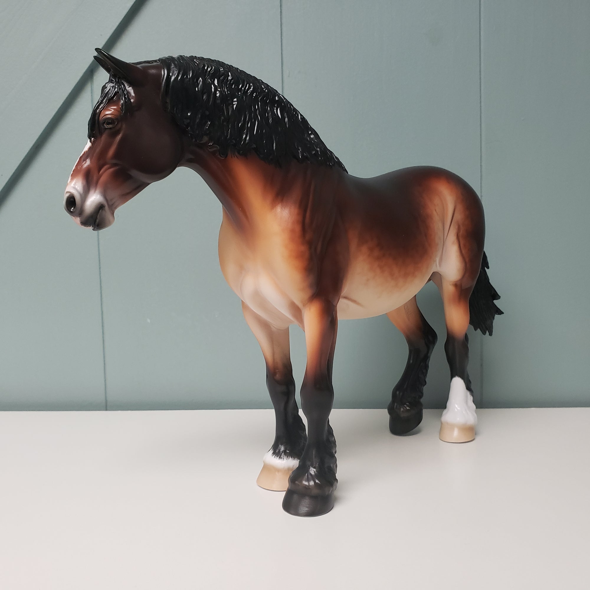 Sunspot OOAK Dappled Seal Bay Pangare Heavy Draft By Ellen Robbins - Best Offers 3/26/24