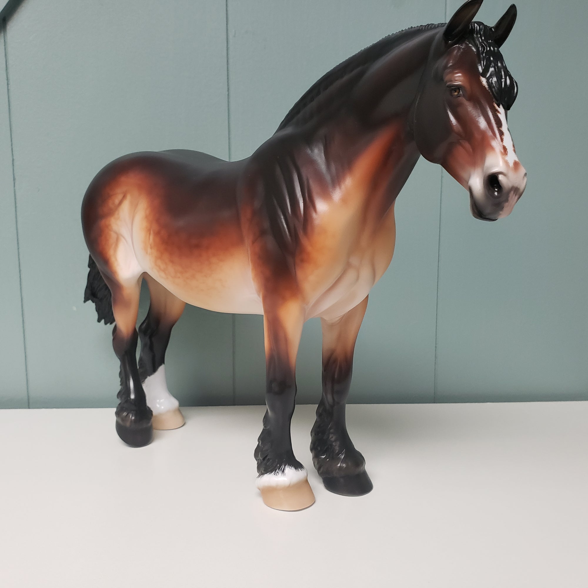 Sunspot OOAK Dappled Seal Bay Pangare Heavy Draft By Ellen Robbins - Best Offers 3/26/24