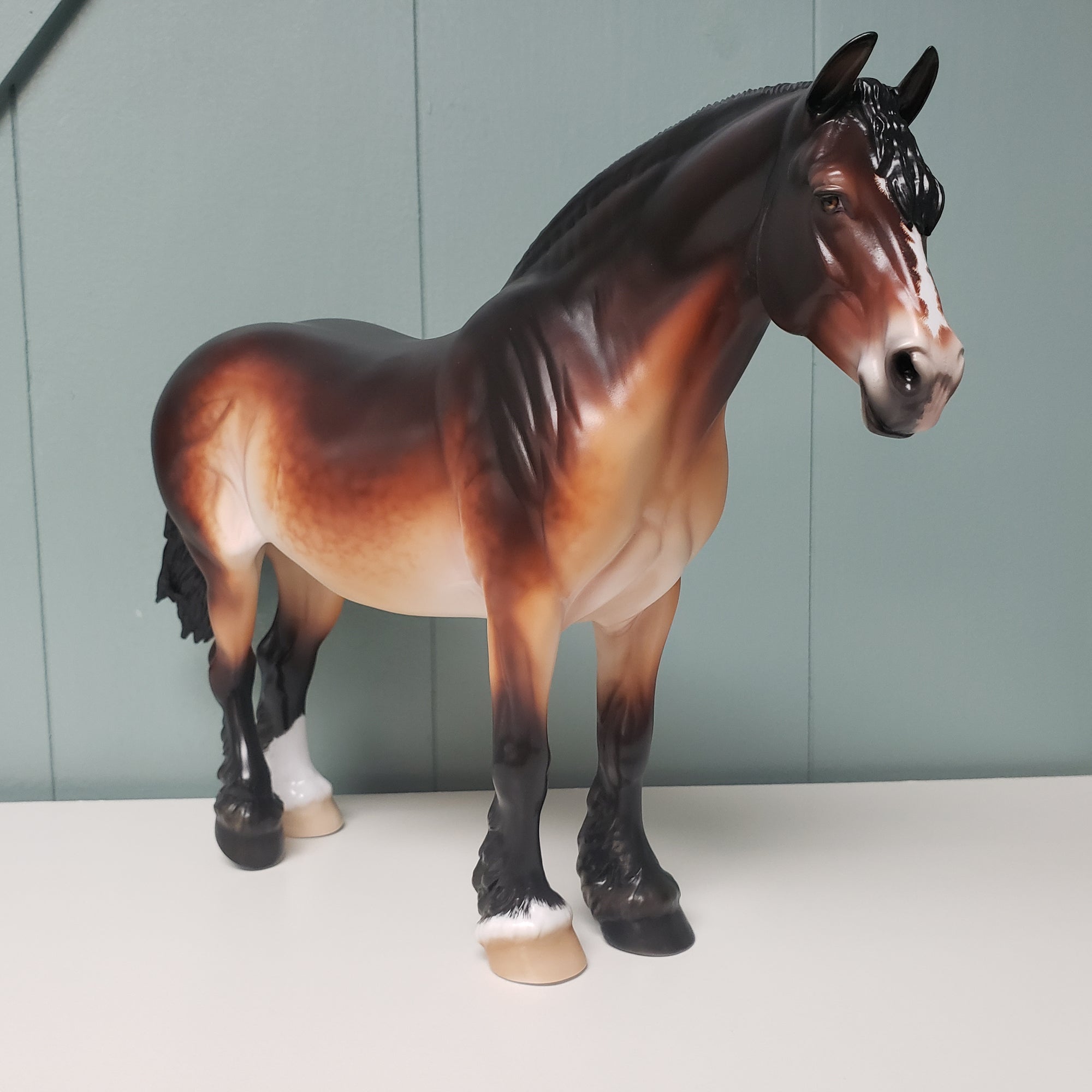 Sunspot OOAK Dappled Seal Bay Pangare Heavy Draft By Ellen Robbins - Best Offers 3/26/24