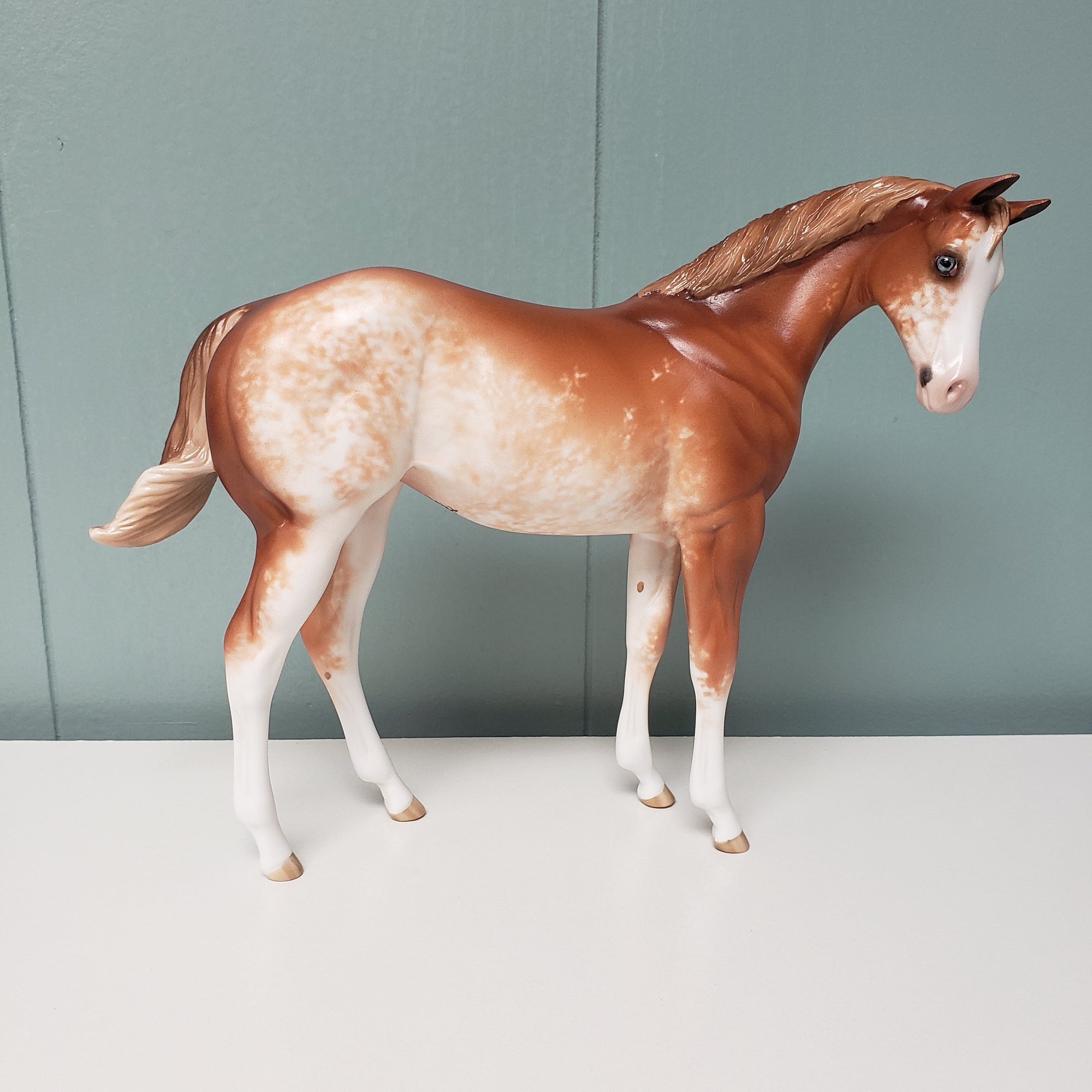 Peppy OOAK Chestnut Sabino Custom Weanling By Sheryl Leisure Best Offers 3/26/24