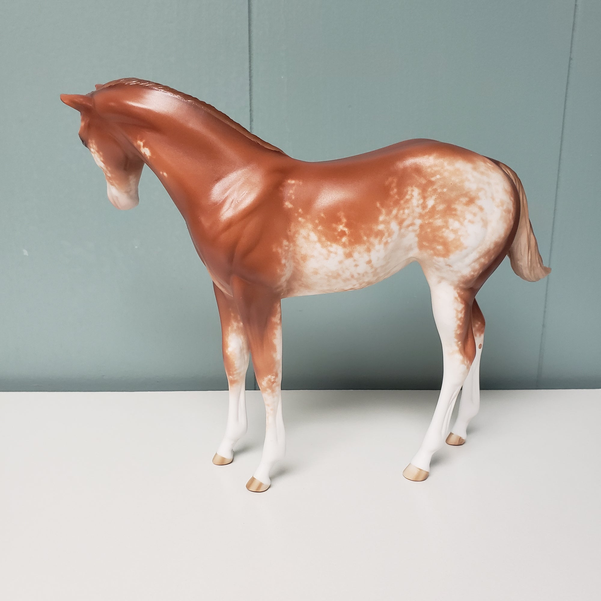 Peppy OOAK Chestnut Sabino Custom Weanling By Sheryl Leisure Best Offers 3/26/24