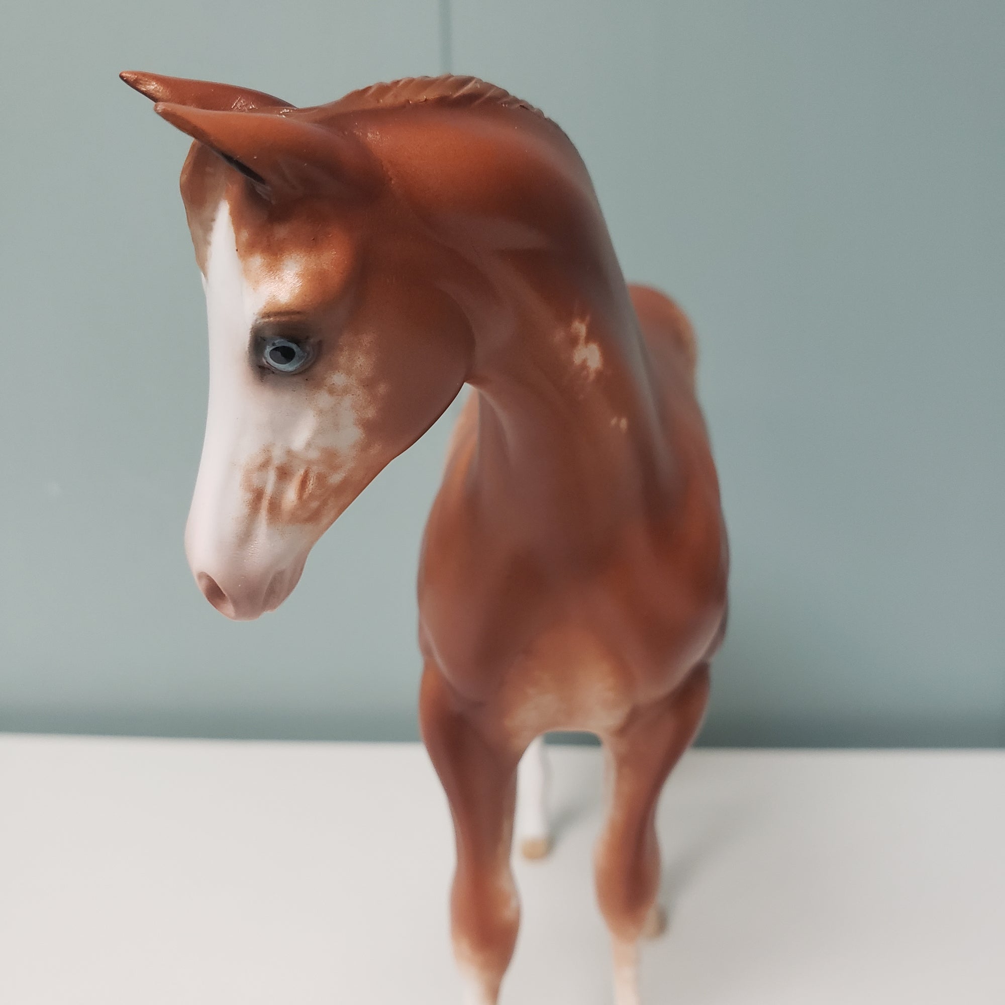 Peppy OOAK Chestnut Sabino Custom Weanling By Sheryl Leisure Best Offers 3/26/24