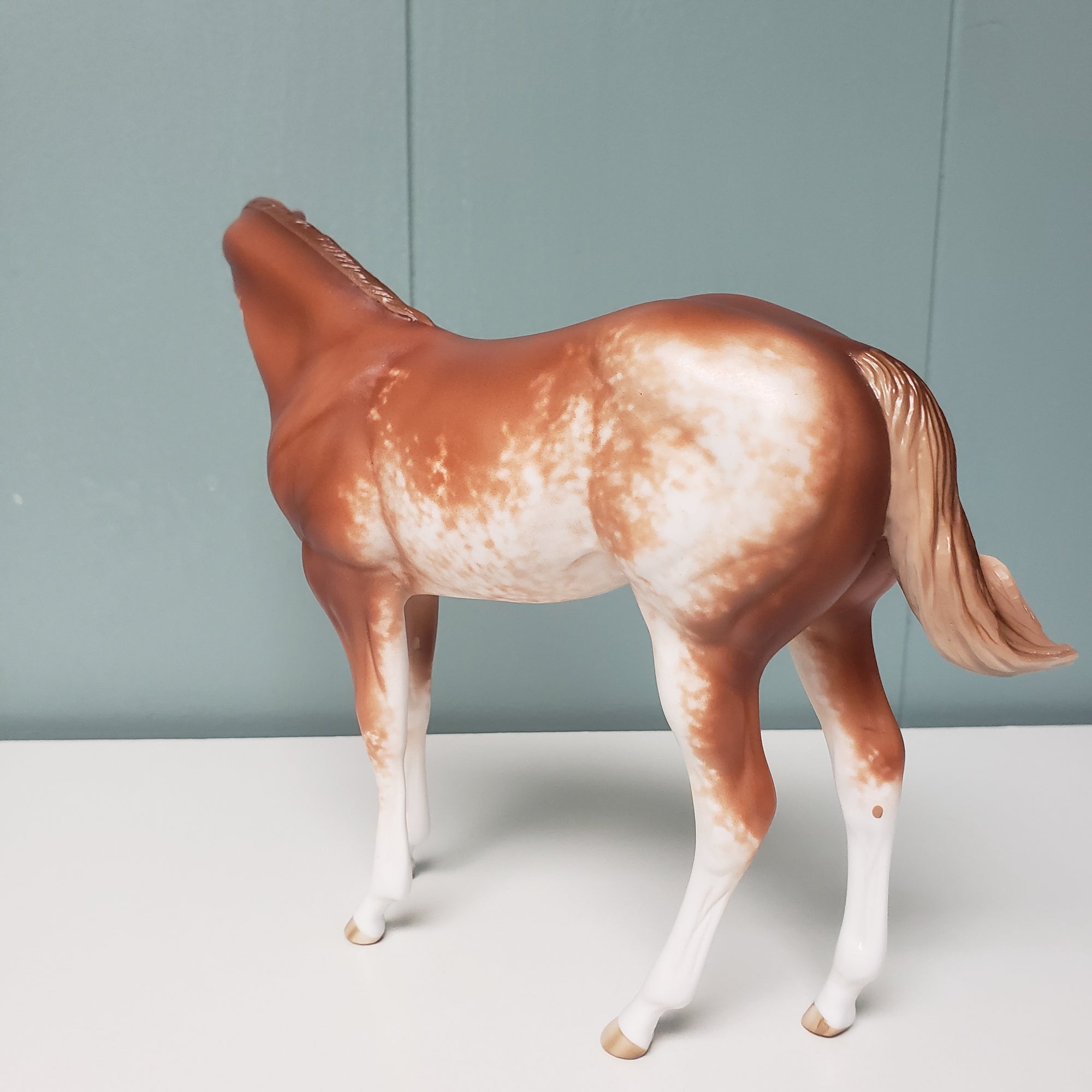 Peppy OOAK Chestnut Sabino Custom Weanling By Sheryl Leisure Best Offers 3/26/24