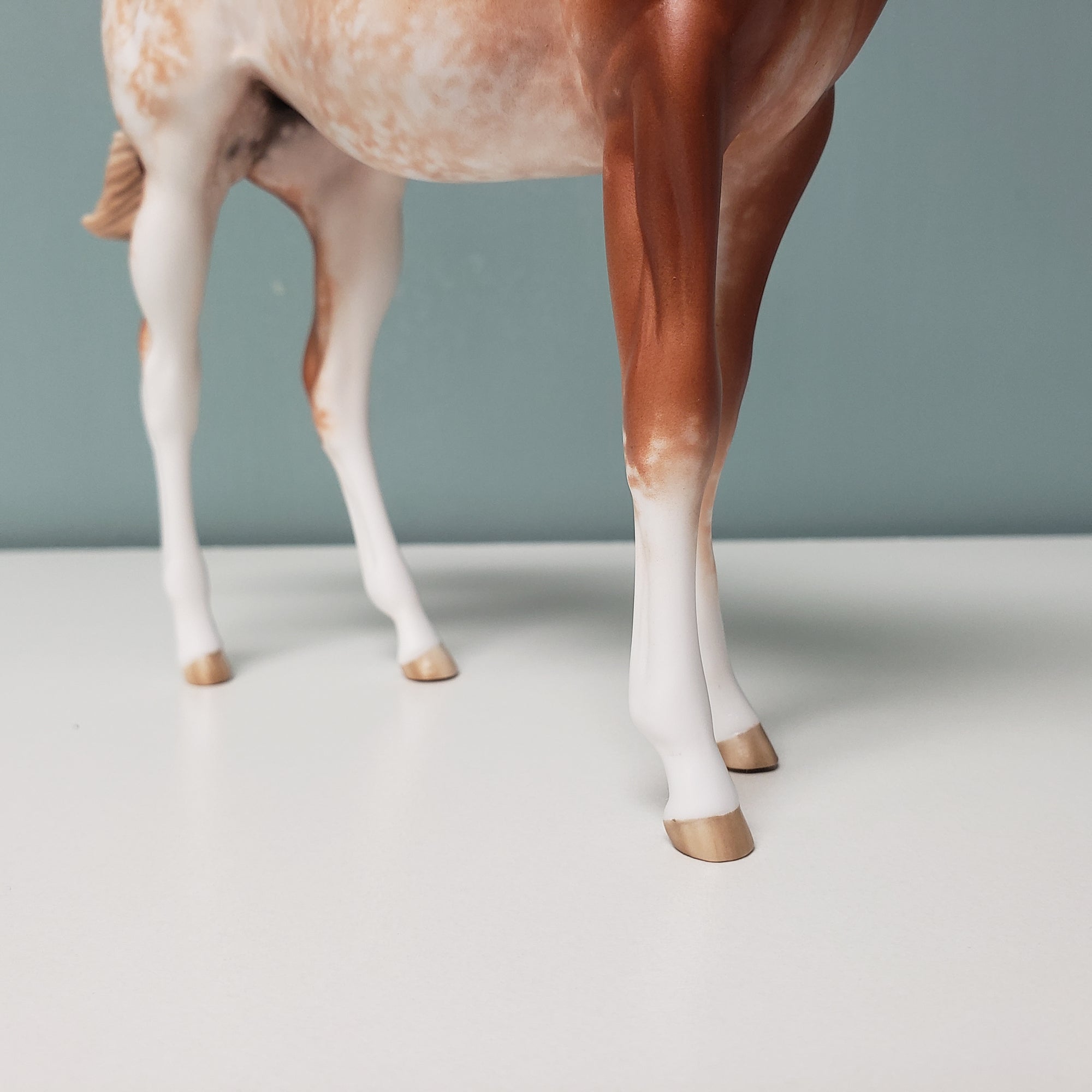 Peppy OOAK Chestnut Sabino Custom Weanling By Sheryl Leisure Best Offers 3/26/24