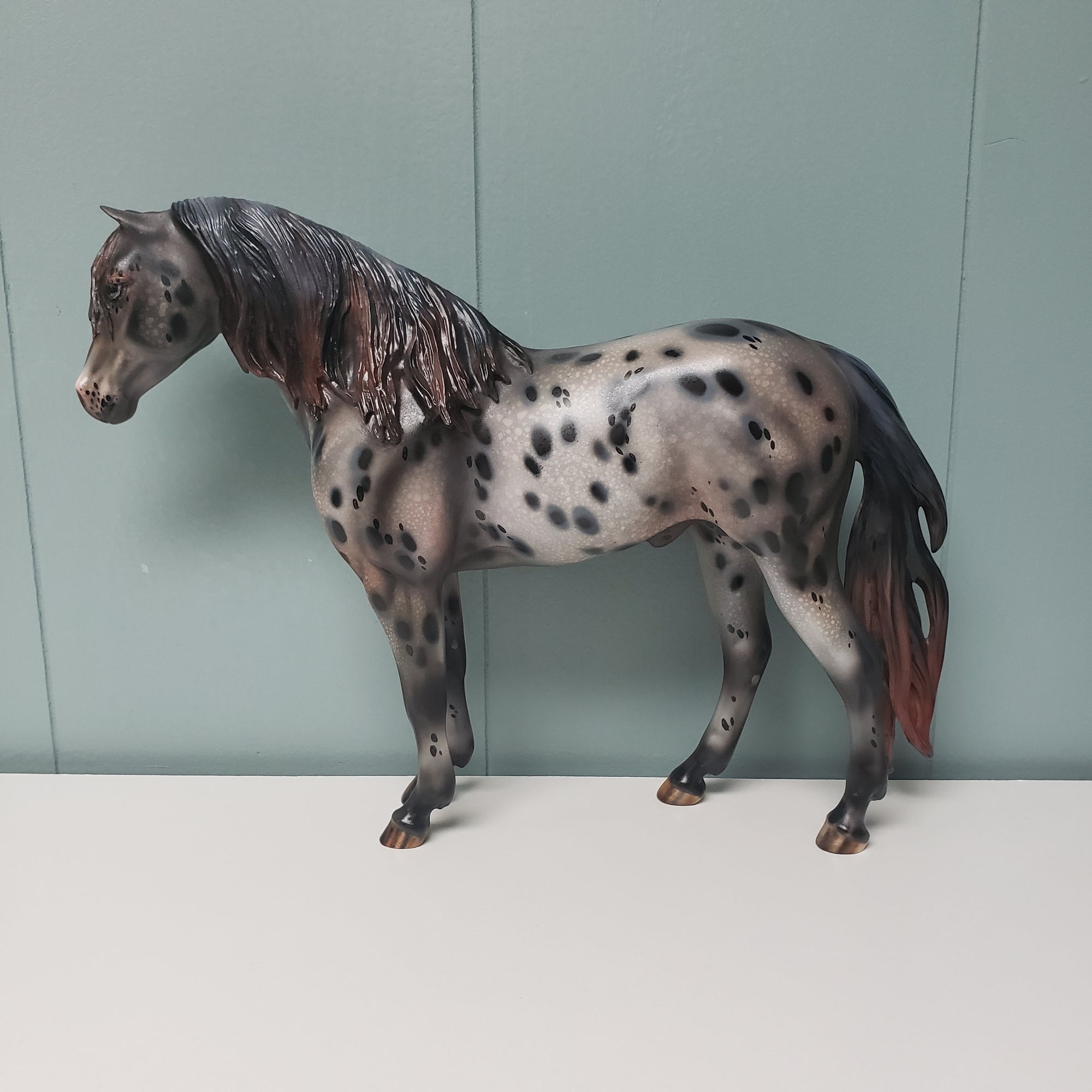 Revival OOAK Black Appaloosa Custom Mustang By Julie Keim Best Offers 3/26/24