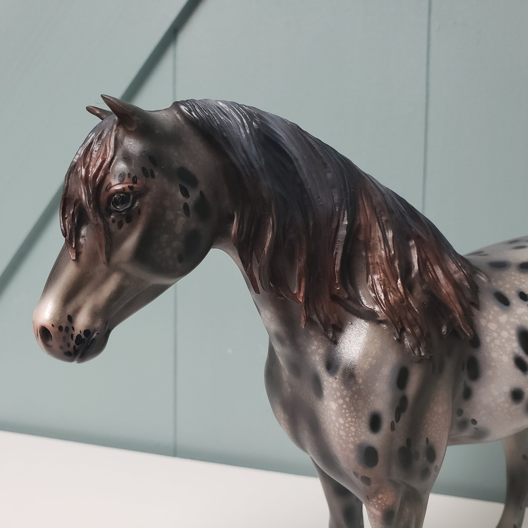 Revival OOAK Black Appaloosa Custom Mustang By Julie Keim Best Offers 3/26/24