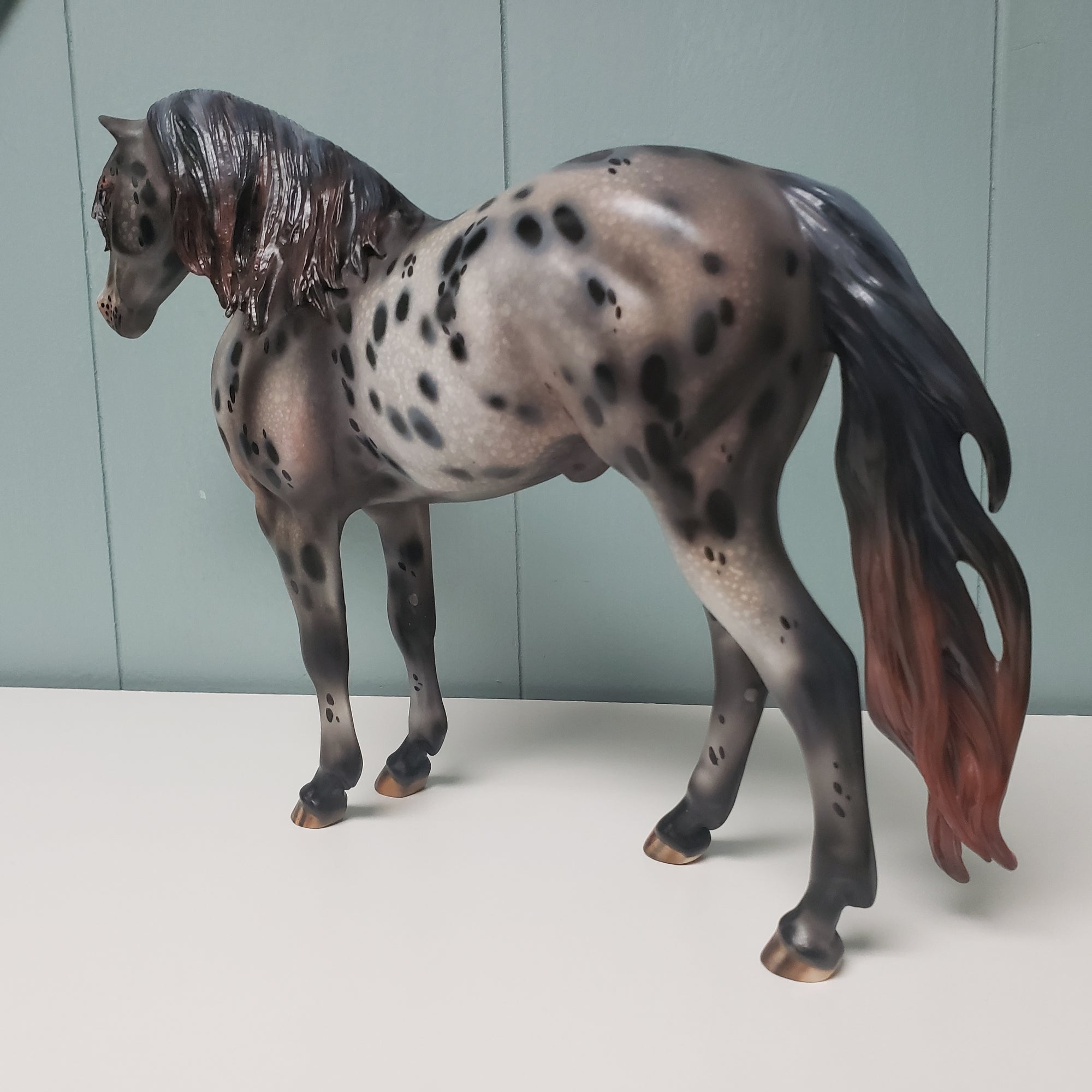 Revival OOAK Black Appaloosa Custom Mustang By Julie Keim Best Offers 3/26/24