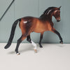 Dr. Oppenheimer OOAK Dappled Bay Performance Horse By Ellen Robbins