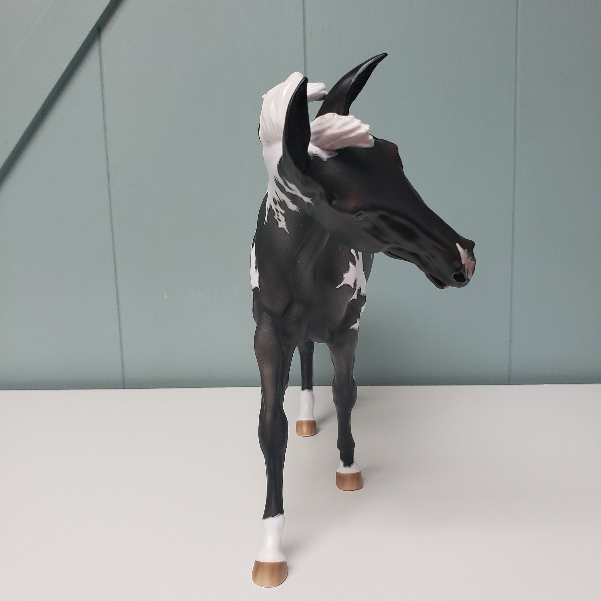 Sprinkles LE-5 Extreme Custom Floppy Ear Shaking Head Blue Roan Pintaloosa Mule By Ashley Palmer - SHCF24