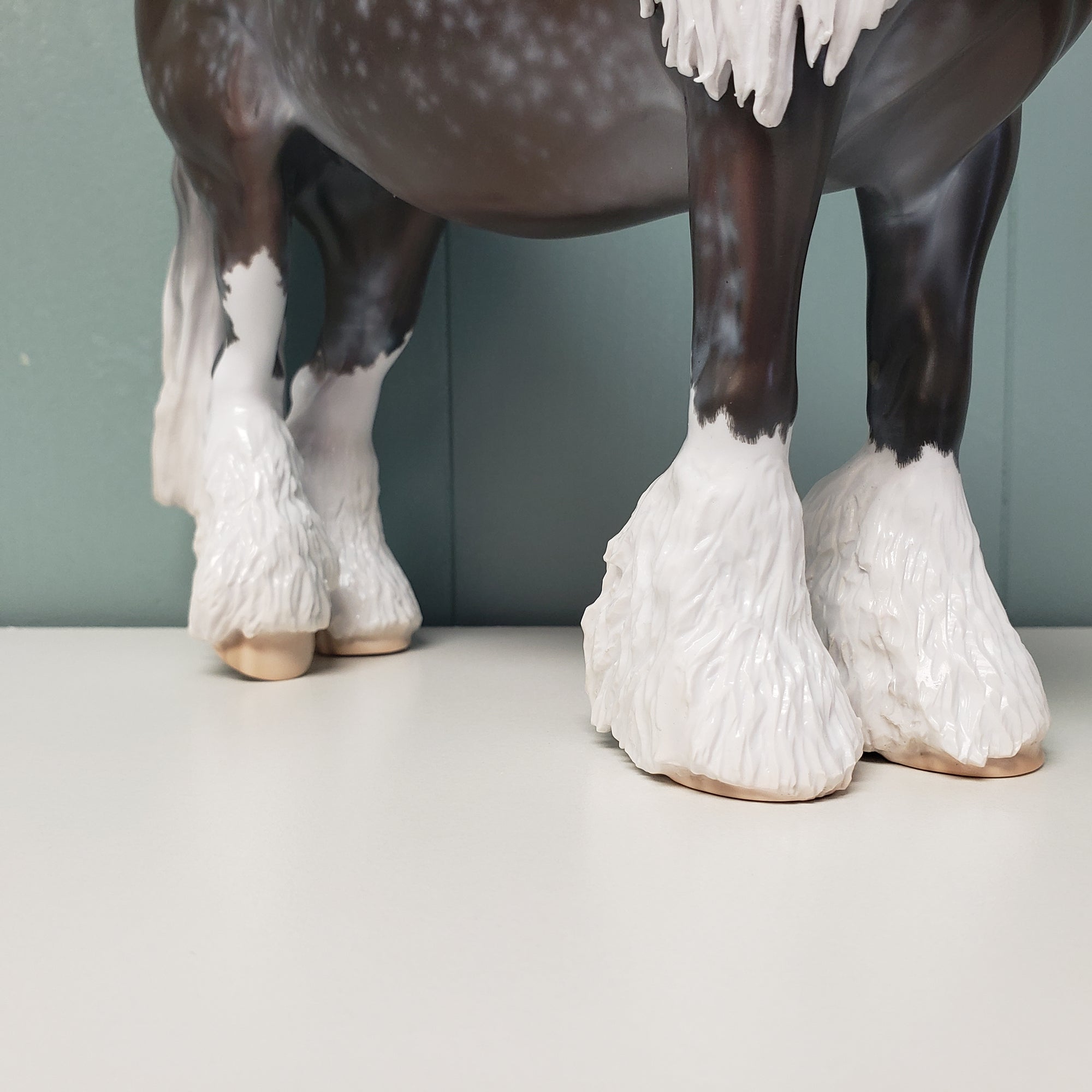 Seraphesia OOAK Star Dappled Grey Custom Hairy Heavy Draft By Jess Hamill SHCF24 BEST OFFER