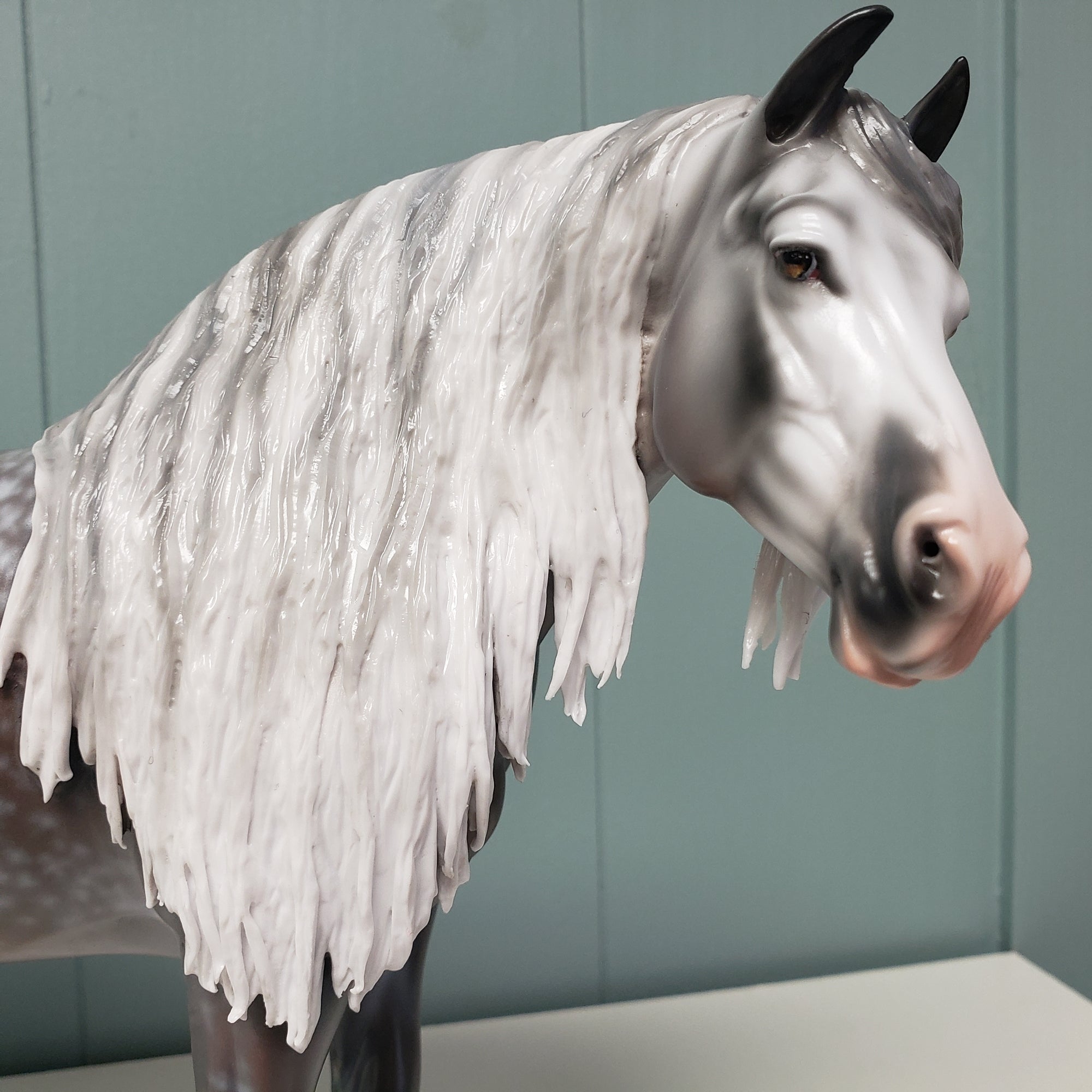 Seraphesia OOAK Star Dappled Grey Custom Hairy Heavy Draft By Jess Hamill SHCF24 BEST OFFER