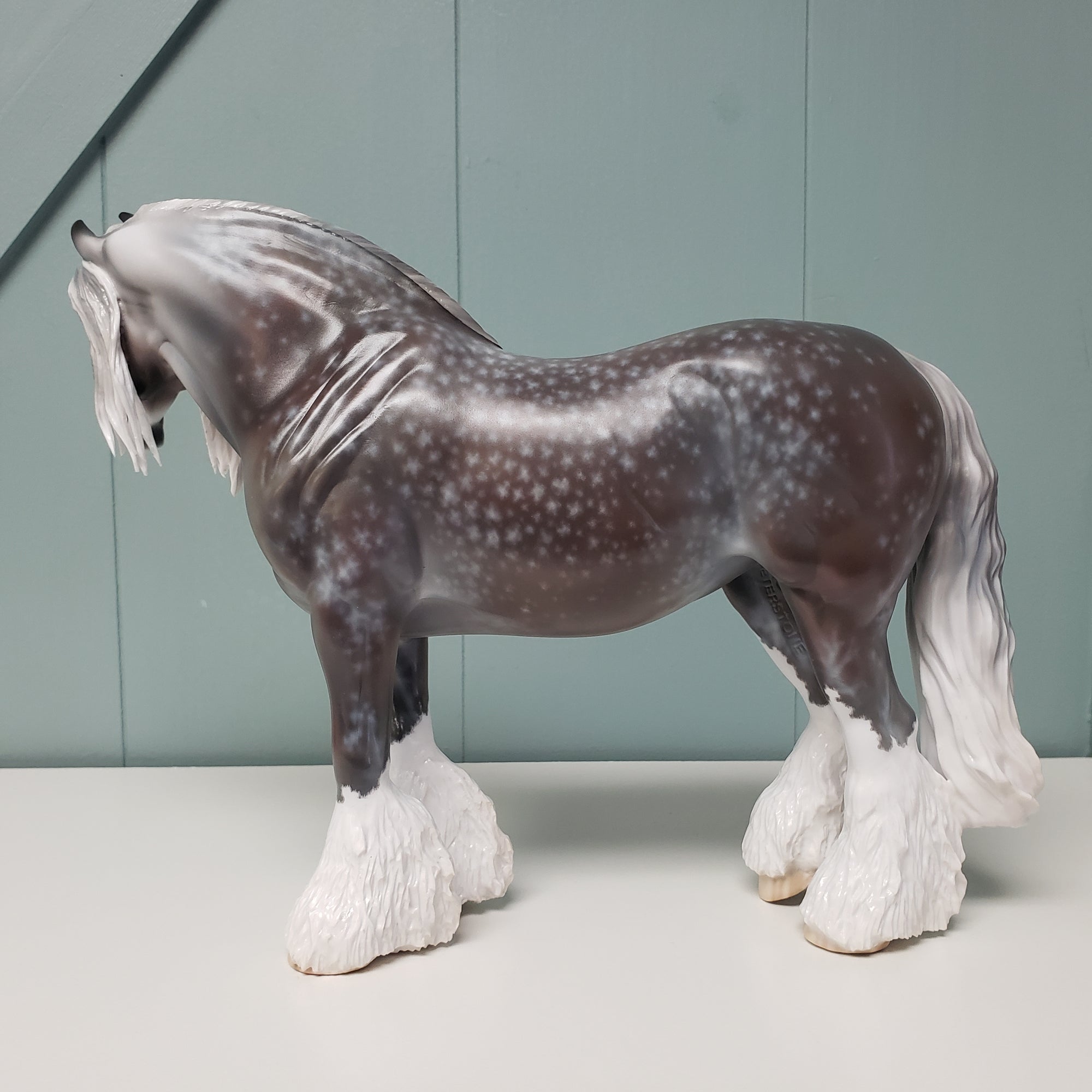 Seraphesia OOAK Star Dappled Grey Custom Hairy Heavy Draft By Jess Hamill SHCF24 BEST OFFER