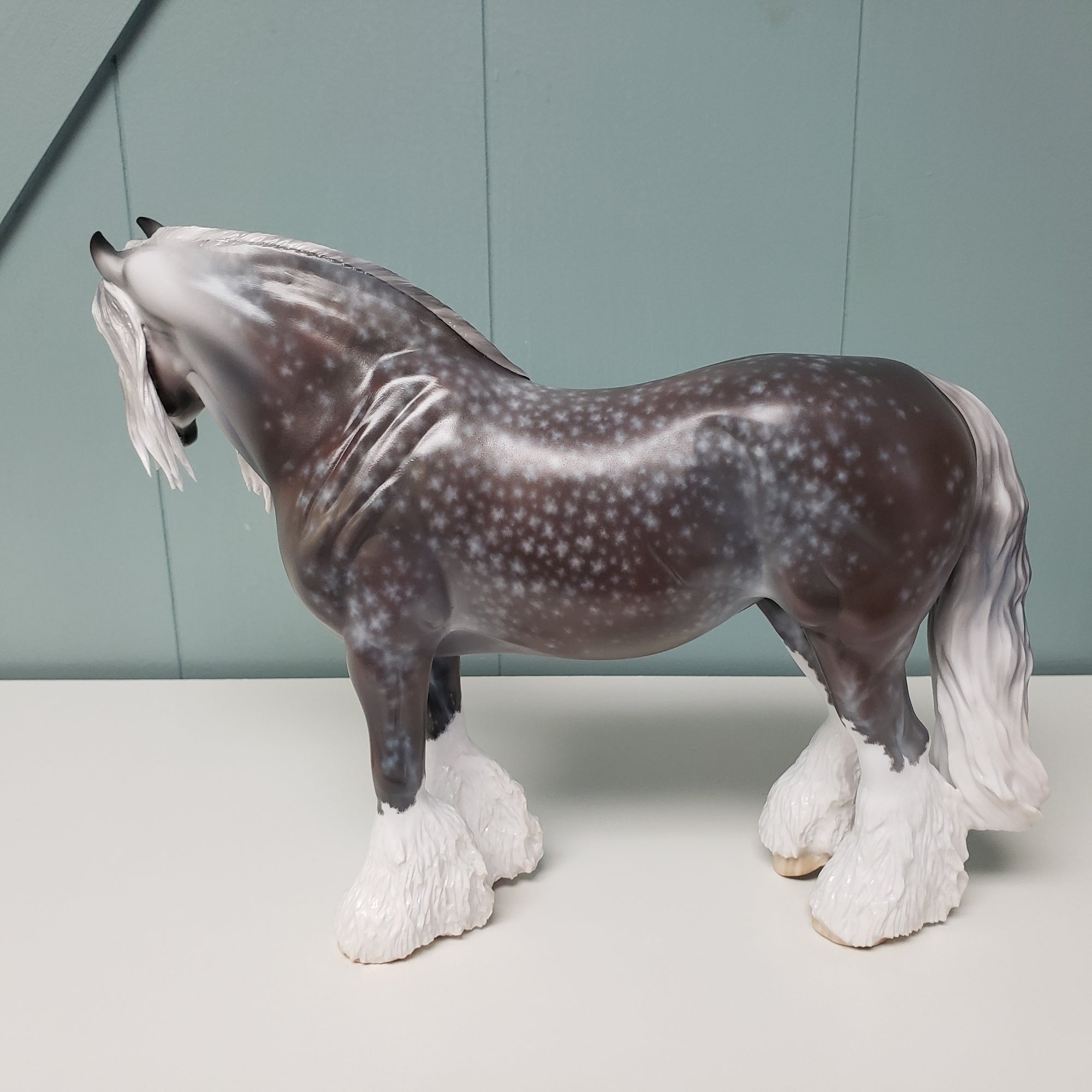 Seraphesia OOAK Star Dappled Grey Custom Hairy Heavy Draft By Jess Hamill SHCF24 BEST OFFER