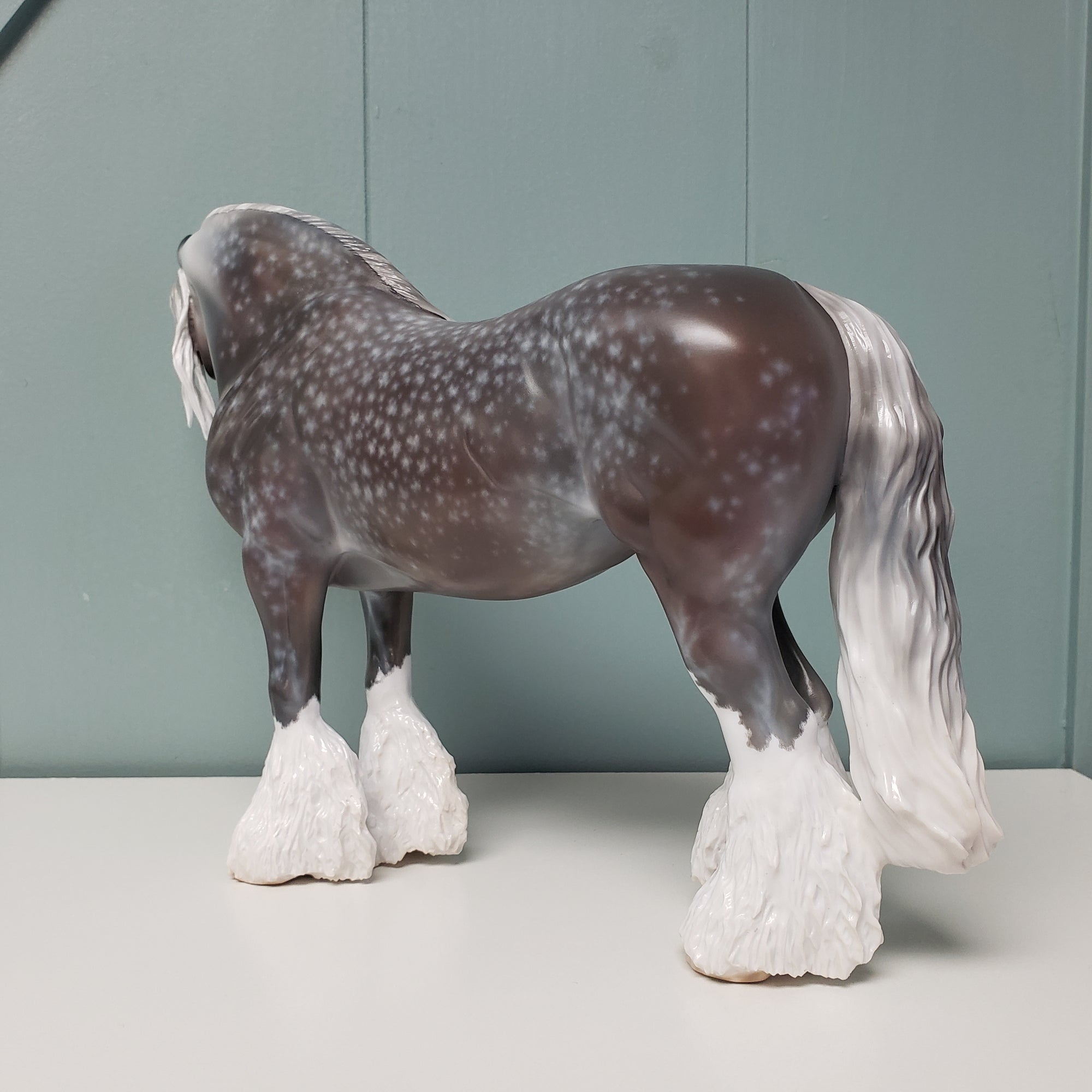 Seraphesia OOAK Star Dappled Grey Custom Hairy Heavy Draft By Jess Hamill SHCF24 BEST OFFER