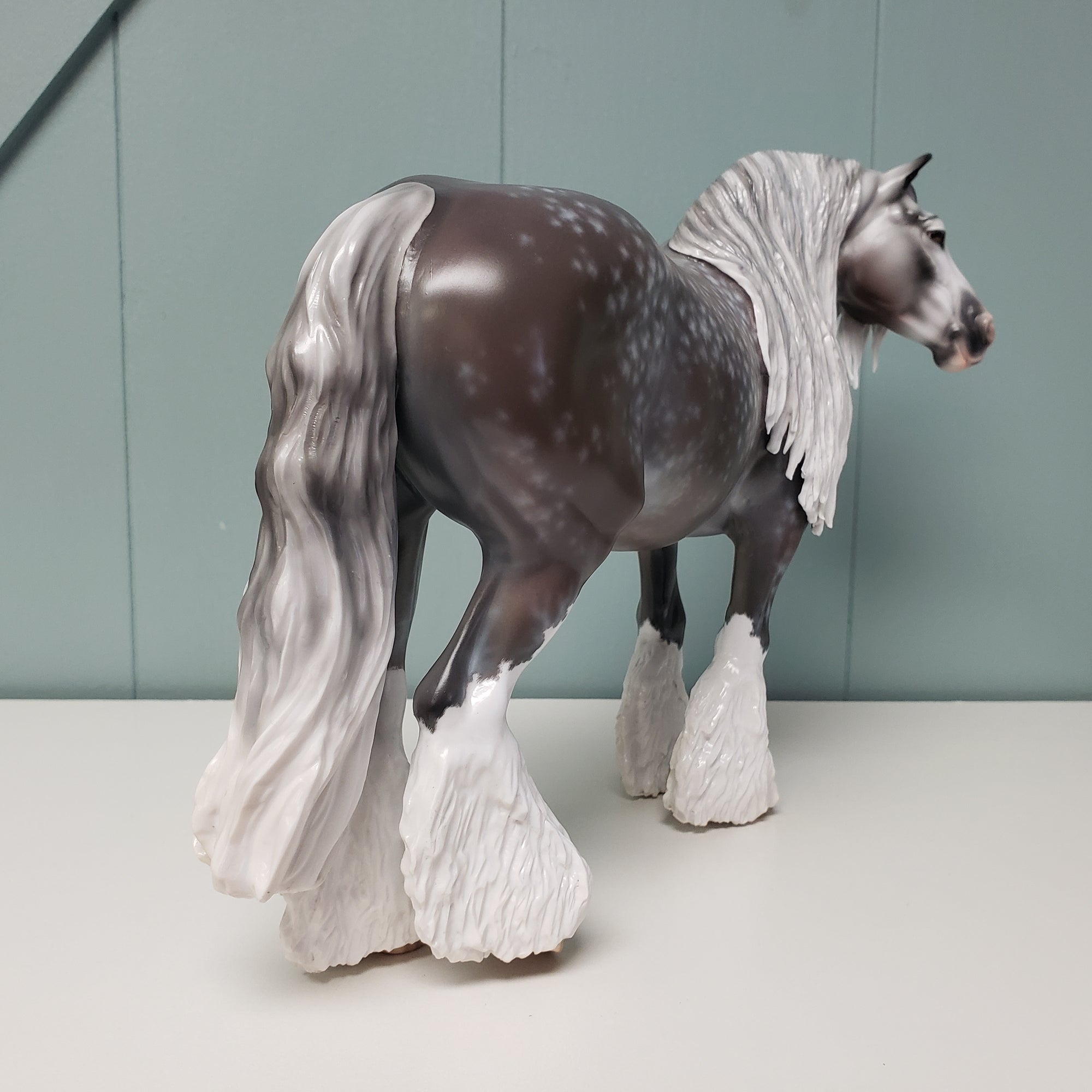 Seraphesia OOAK Star Dappled Grey Custom Hairy Heavy Draft By Jess Hamill SHCF24 BEST OFFER