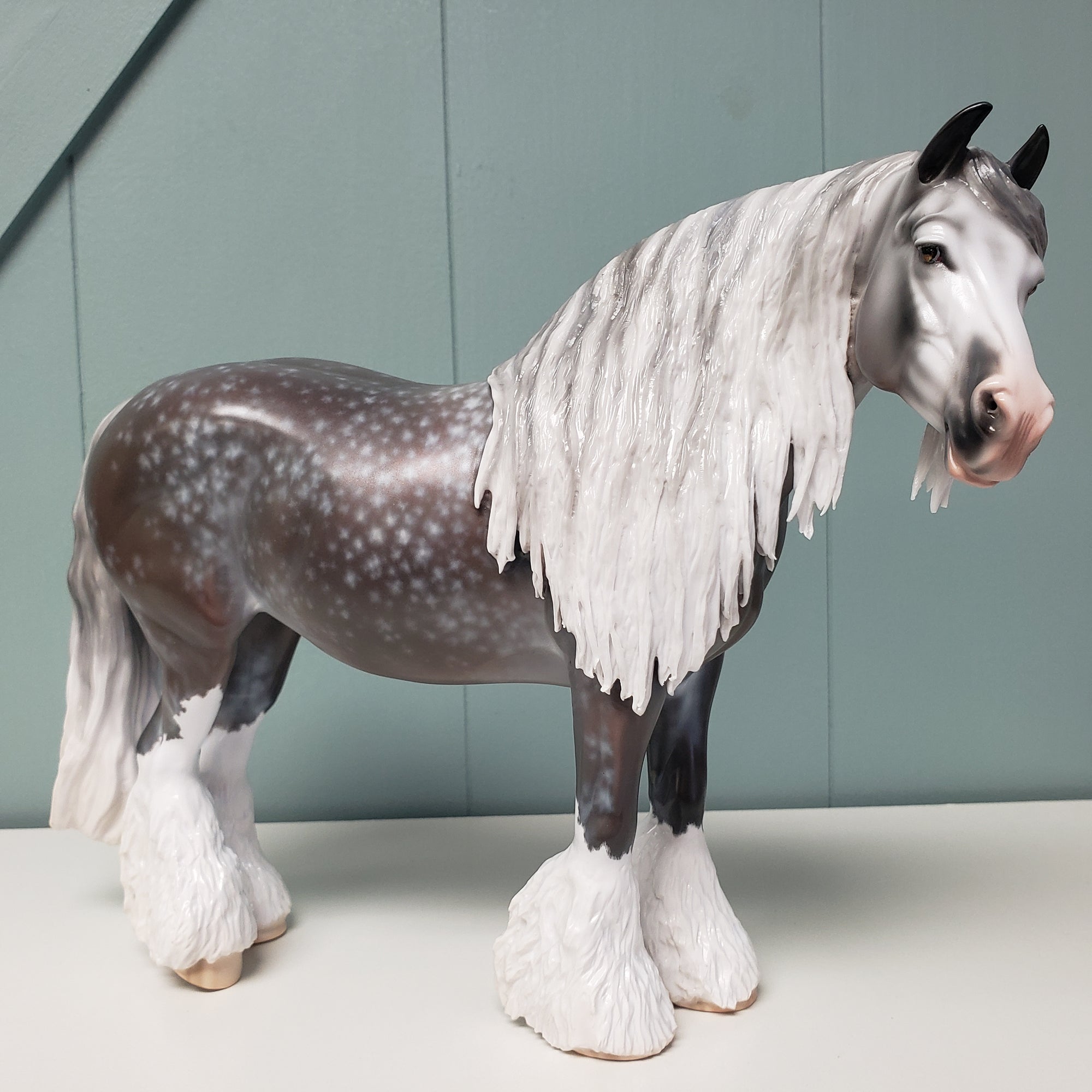 Seraphesia OOAK Star Dappled Grey Custom Hairy Heavy Draft By Jess Hamill SHCF24 BEST OFFER