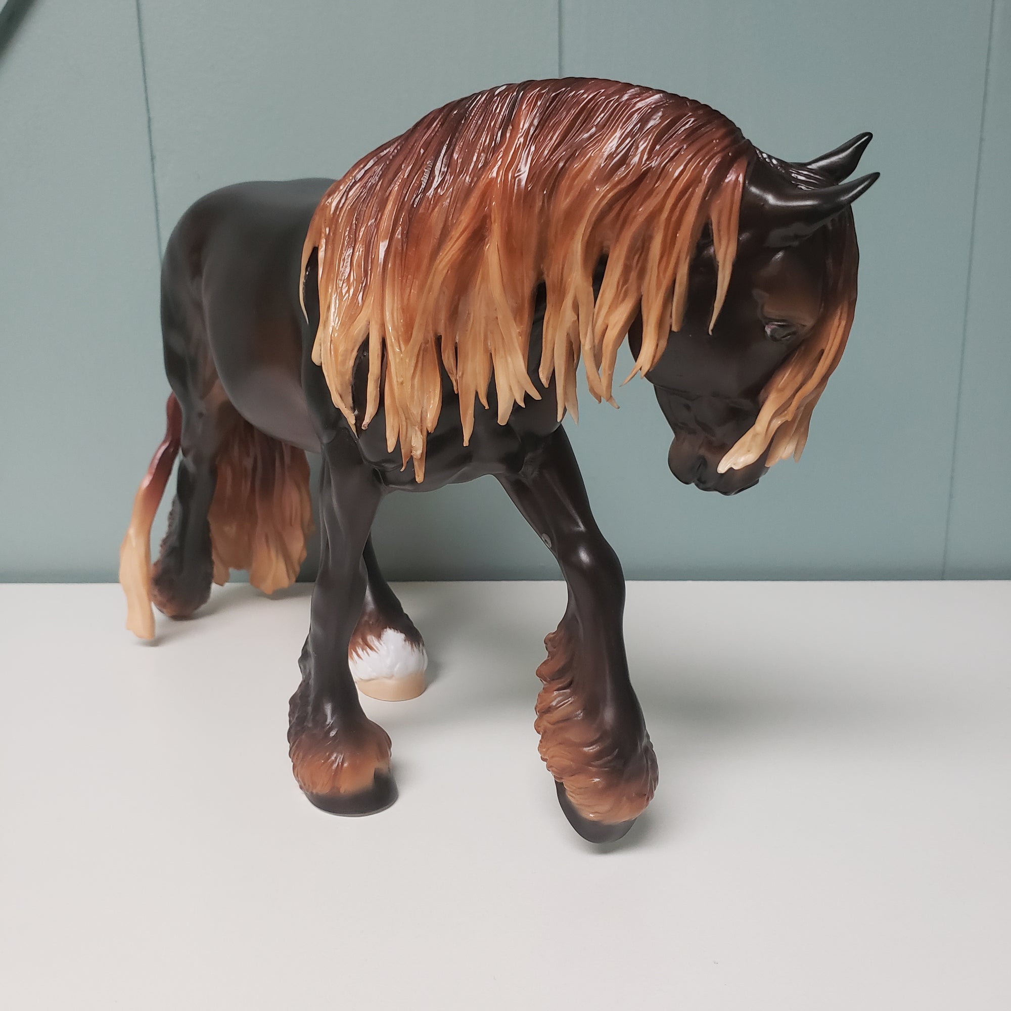Penumbra OOAK Dappled Liver Chestnut Custom Irish Cob By Ashley Palmer - Best Offers 4/9/24