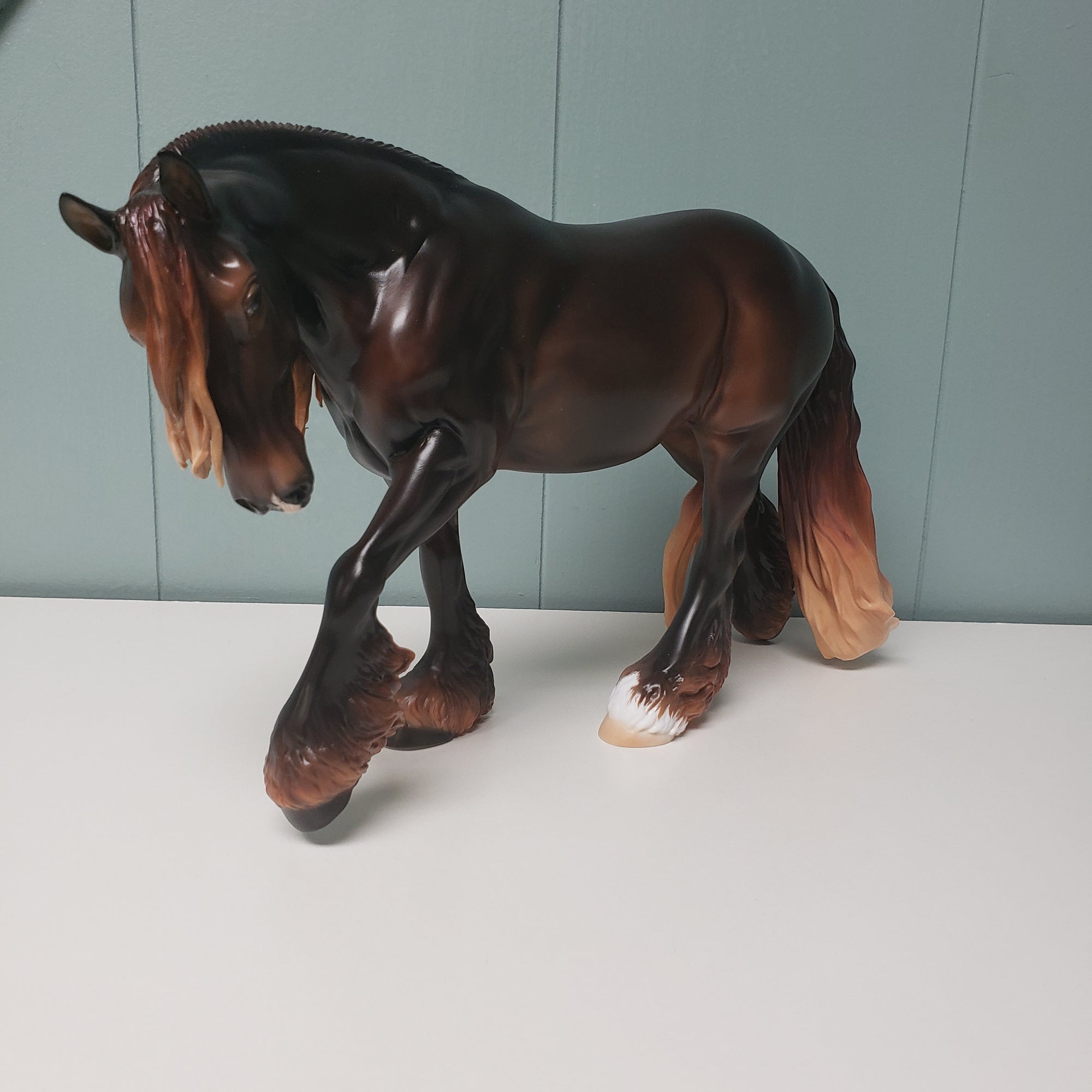 Penumbra OOAK Dappled Liver Chestnut Custom Irish Cob By Ashley Palmer - Best Offers 4/9/24