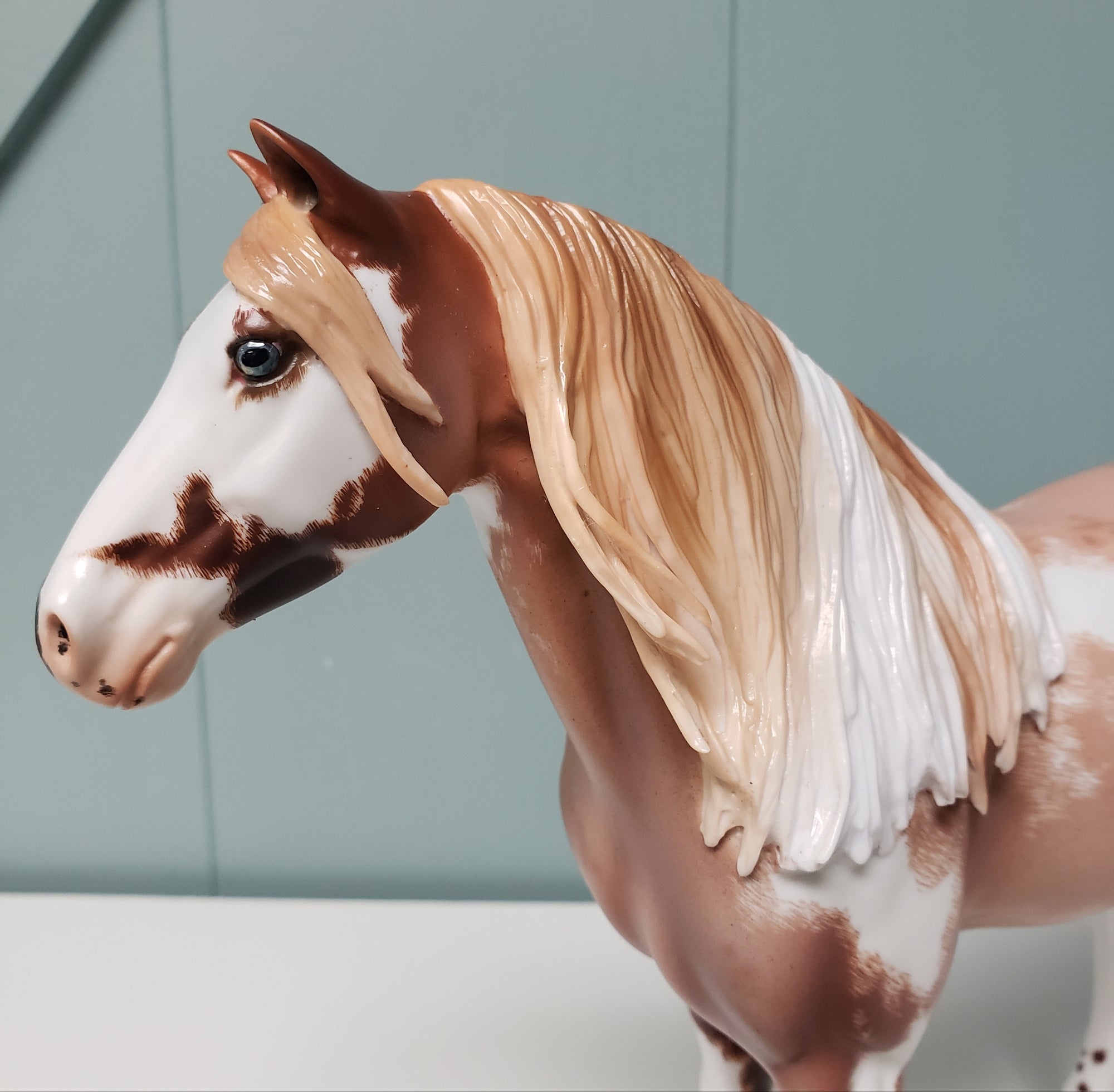 Just Cast Fireball OOAK Red Roan Tobiano Custom Mustang By Ellen Robbins - Best Offers 4/16/24