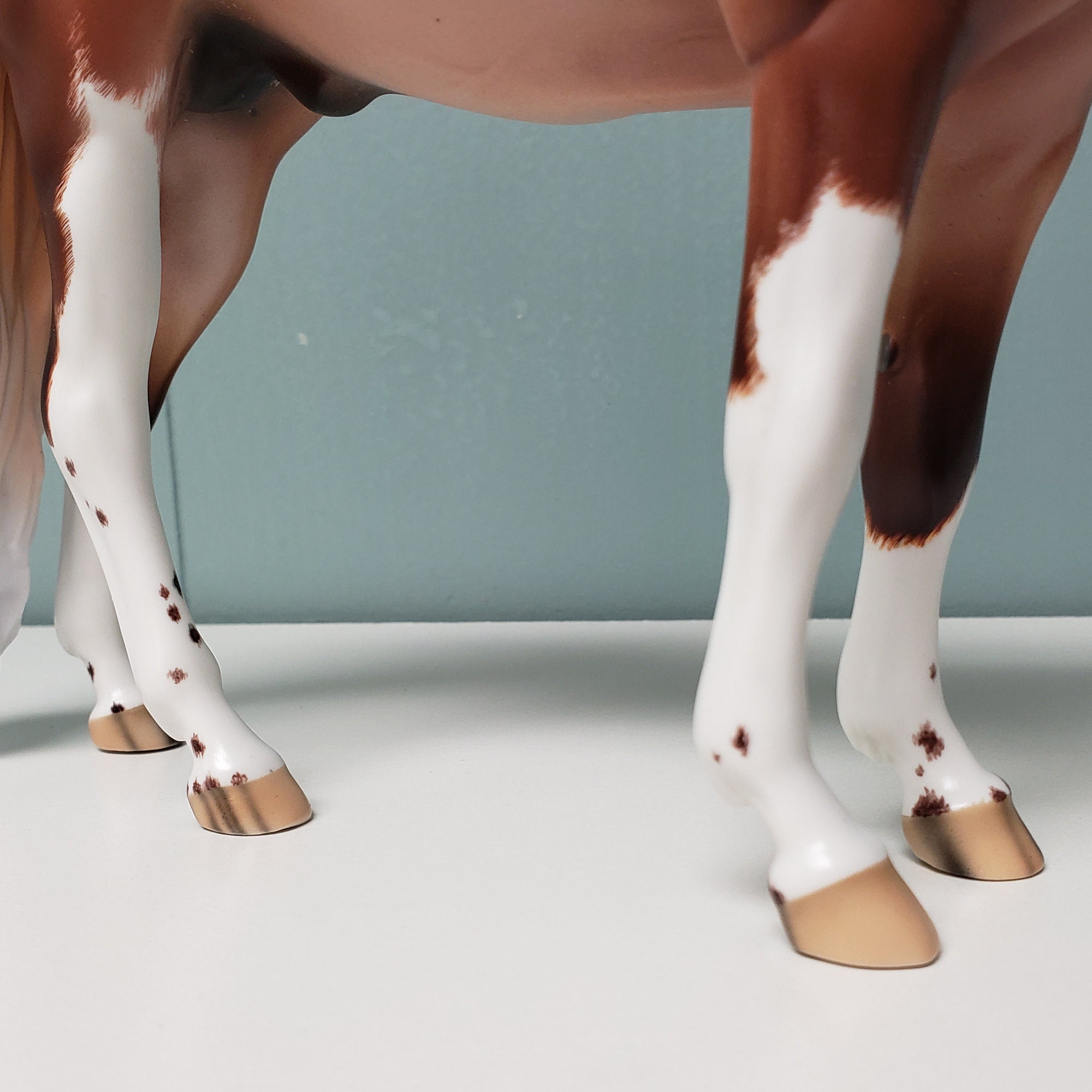 Just Cast Fireball OOAK Red Roan Tobiano Custom Mustang By Ellen Robbins - Best Offers 4/16/24