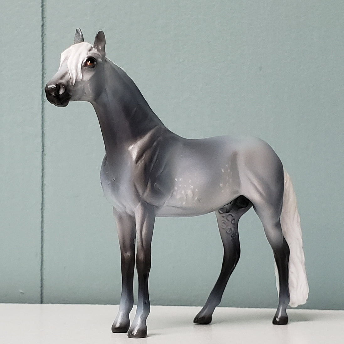 Nanny LE-3 Dappled Grey Andalusian Chip Velveteen Classic Literature Series By Jess Hamill  CL24