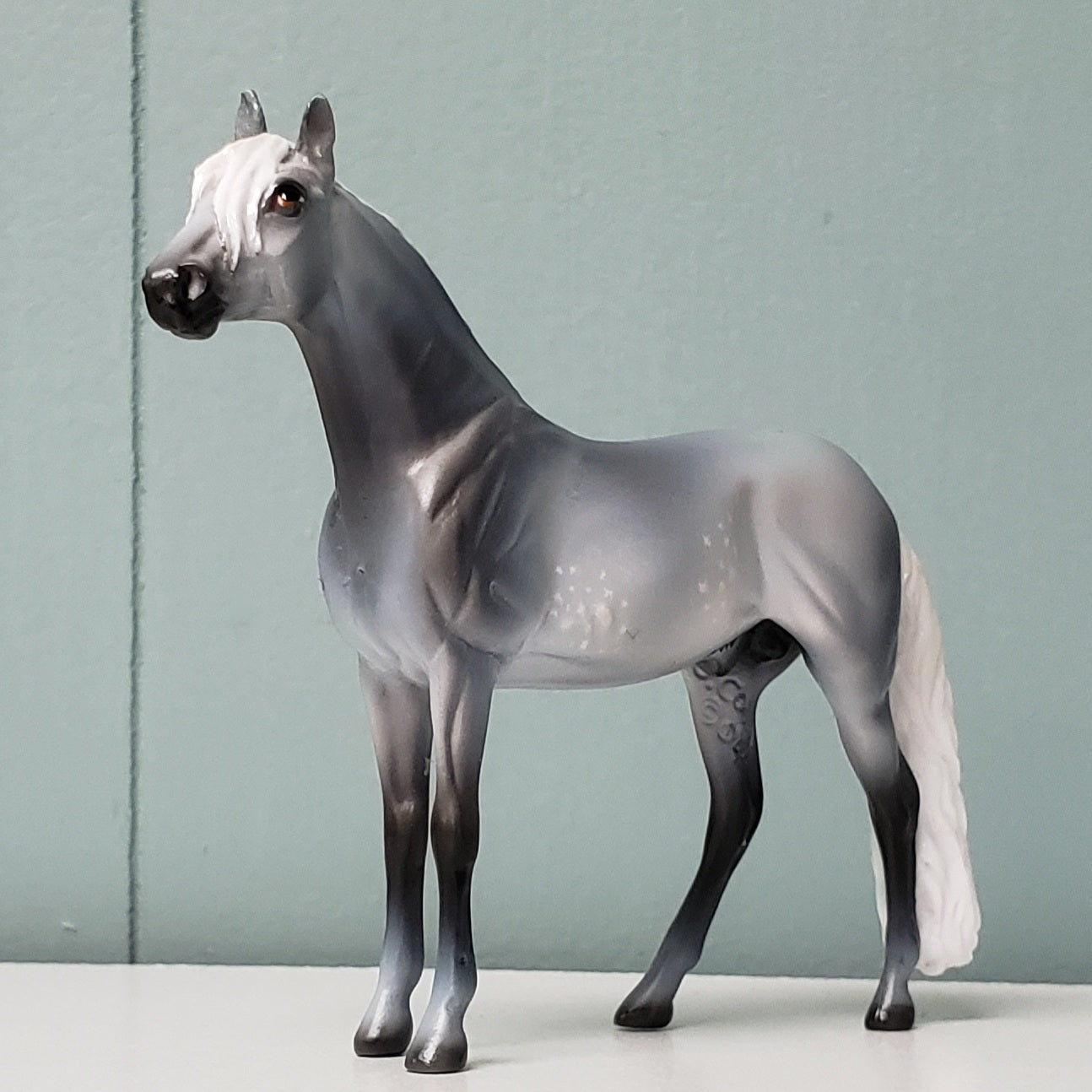 Nanny LE-3 Dappled Grey Andalusian Chip Velveteen Classic Literature Series By Jess Hamill  CL24