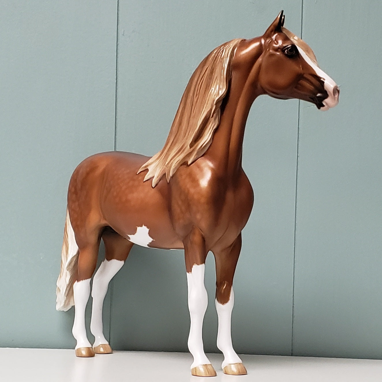 Summer Wind OOAK Dappled Chestnut Overo Custom Morgan By Sheryl Leisure - Best Offers 4/16/24