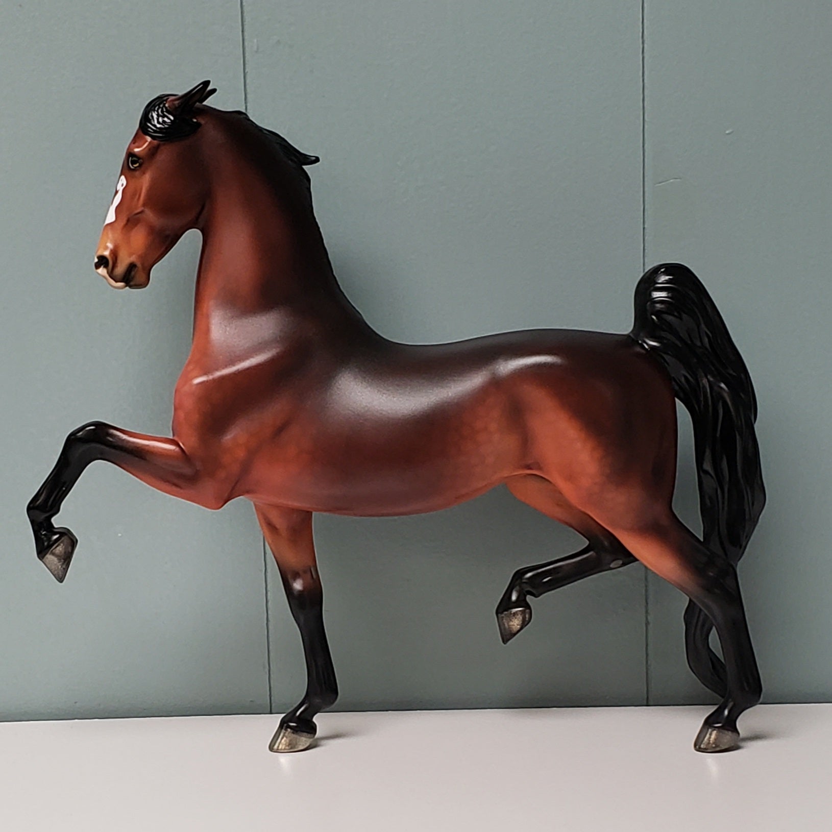 Fairer Than Thou LE-9 Snow White&#39;s Evil Witch LE Dappled Bay Deco Pinned Ear Saddlebred Mare By Ellen Robbins Fairy Tale Series - Pre Order - FTL24