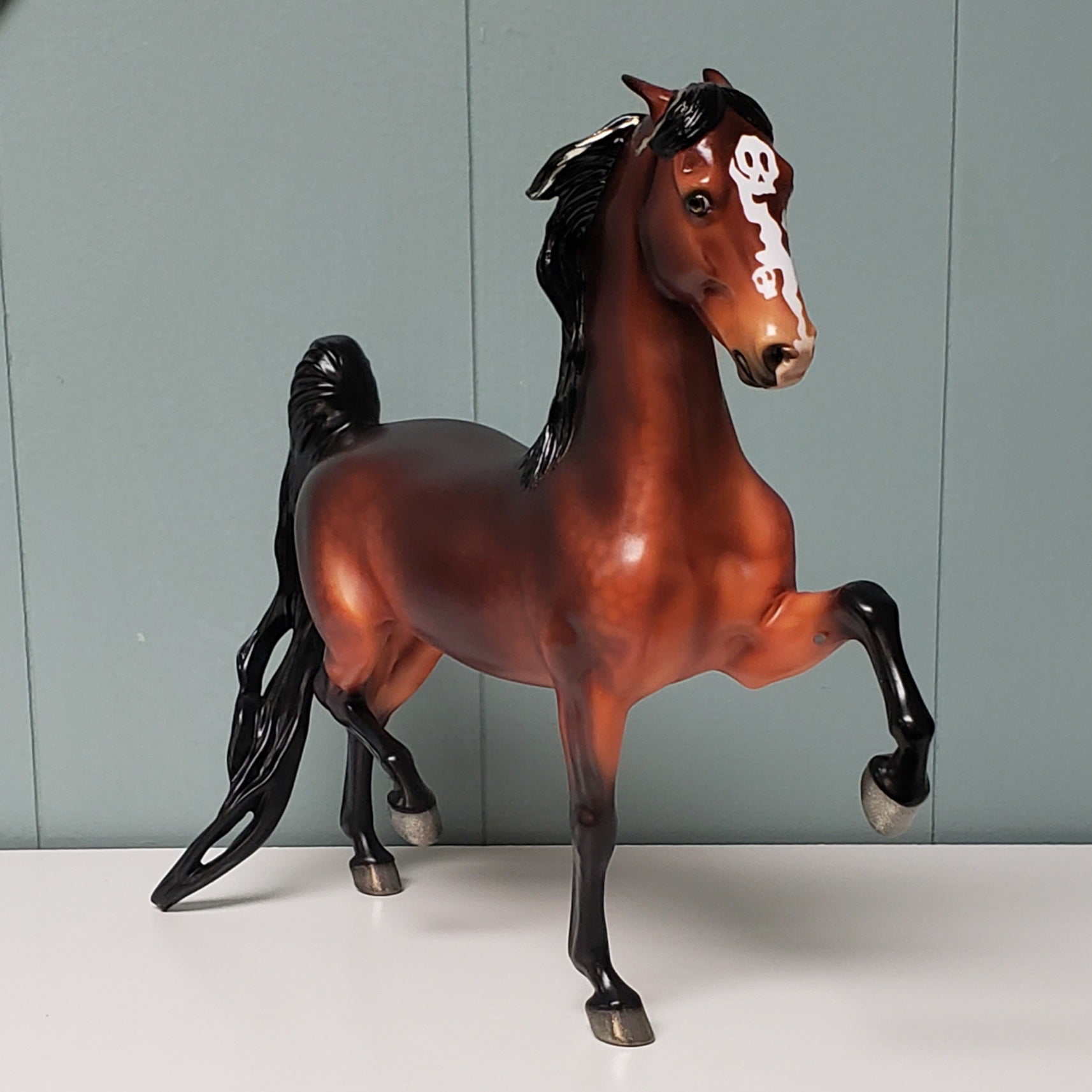 Fairer Than Thou LE-9 Snow White&#39;s Evil Witch LE Dappled Bay Deco Pinned Ear Saddlebred Mare By Ellen Robbins Fairy Tale Series - Pre Order - FTL24