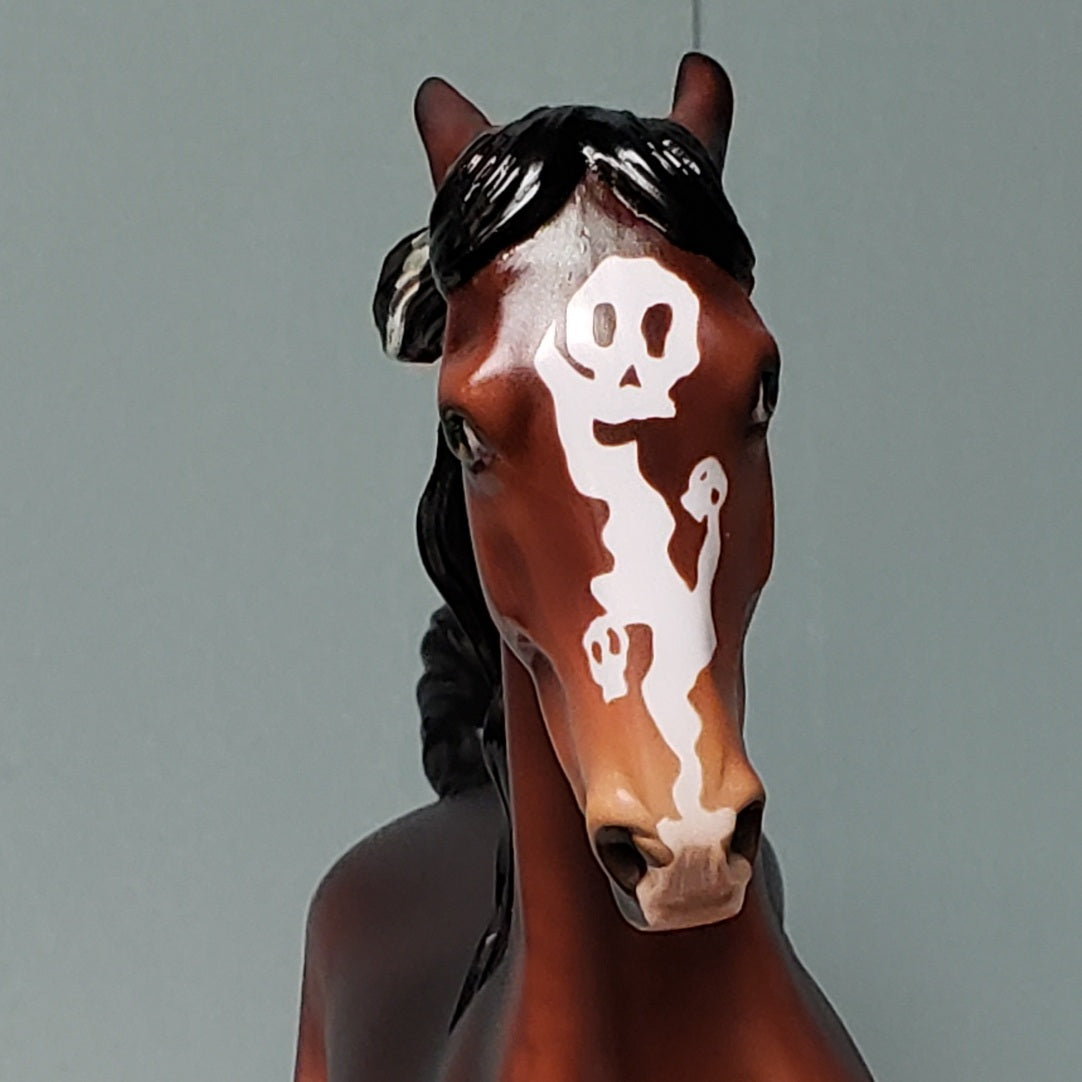 Fairer Than Thou LE-9 Snow White&#39;s Evil Witch LE Dappled Bay Deco Pinned Ear Saddlebred Mare By Ellen Robbins Fairy Tale Series - Pre Order - FTL24