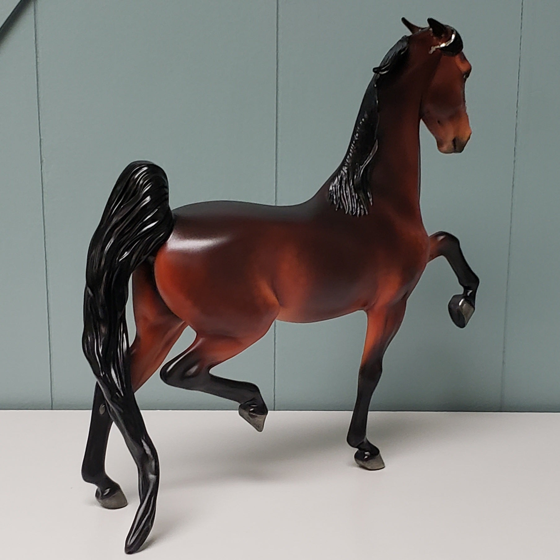 Fairer Than Thou LE-9 Snow White&#39;s Evil Witch LE Dappled Bay Deco Pinned Ear Saddlebred Mare By Ellen Robbins Fairy Tale Series - Pre Order - FTL24