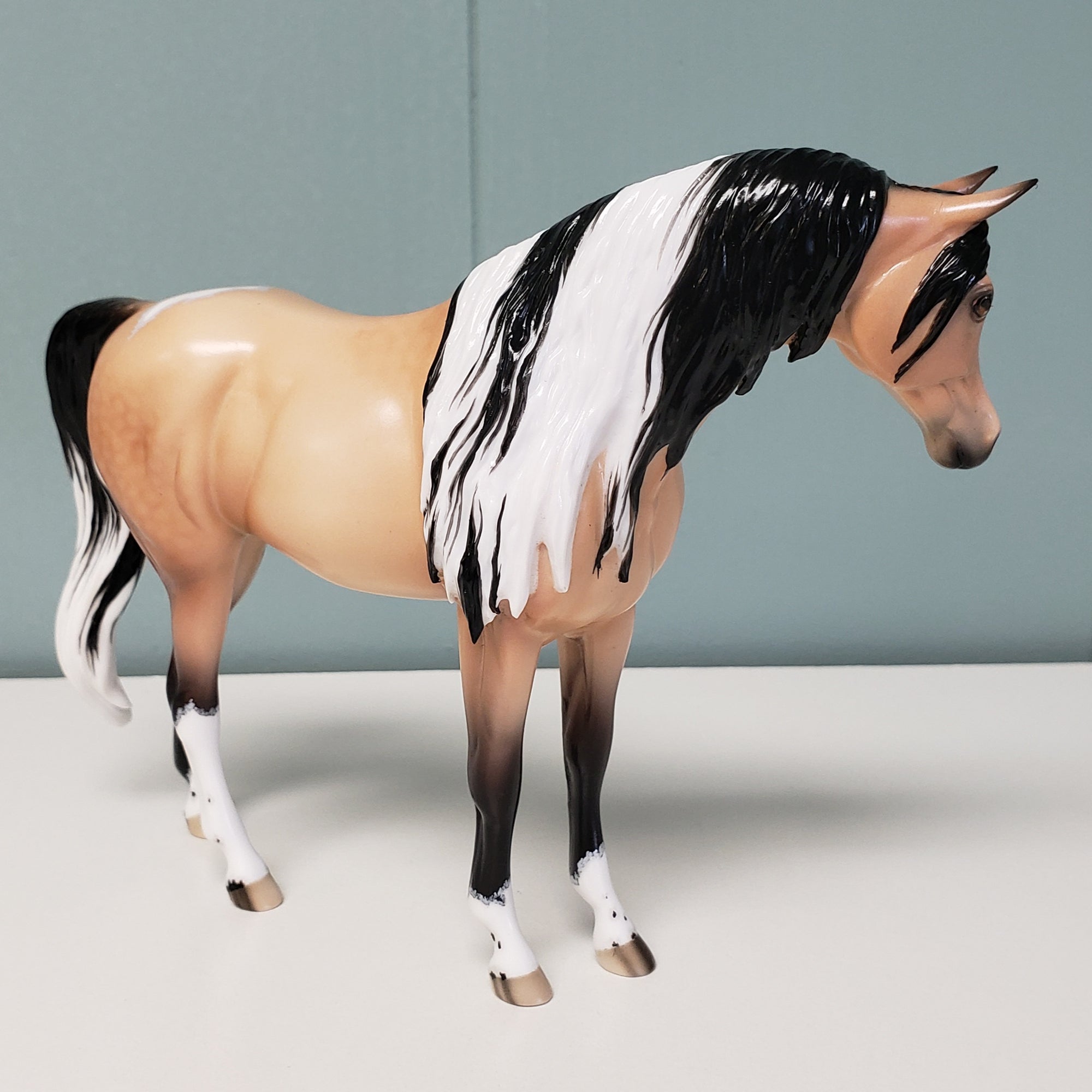 Katy OOAK Dappled Buckskin Tobiano Custom Arab Mare By Ellen Robbins - Best Offer 4/23/24