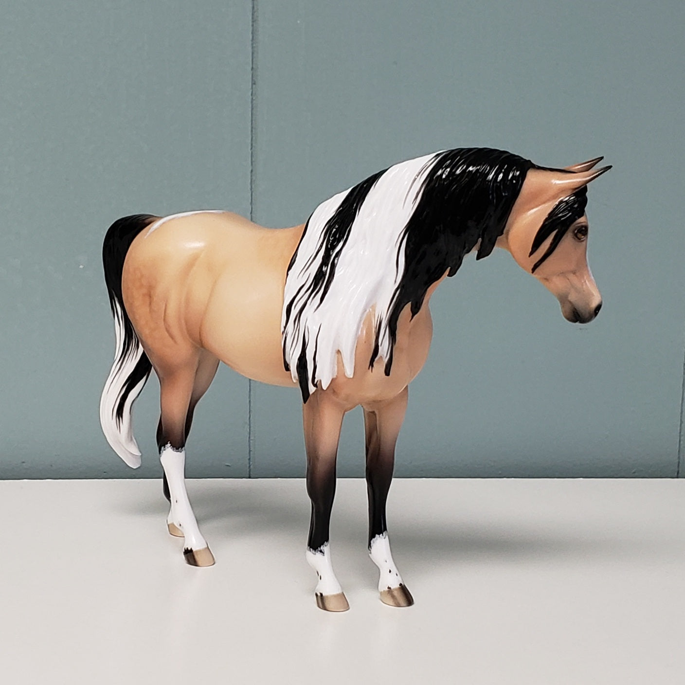 Katy OOAK Dappled Buckskin Tobiano Custom Arab Mare By Ellen Robbins - Best Offer 4/23/24