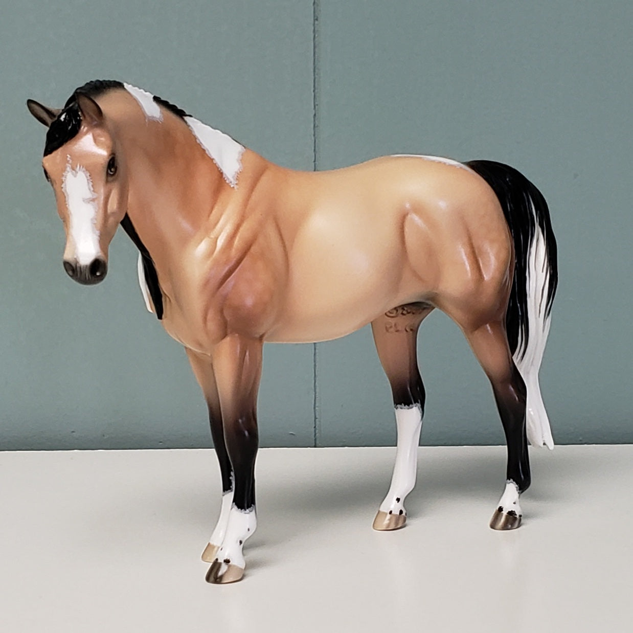 Katy OOAK Dappled Buckskin Tobiano Custom Arab Mare By Ellen Robbins - Best Offer 4/23/24
